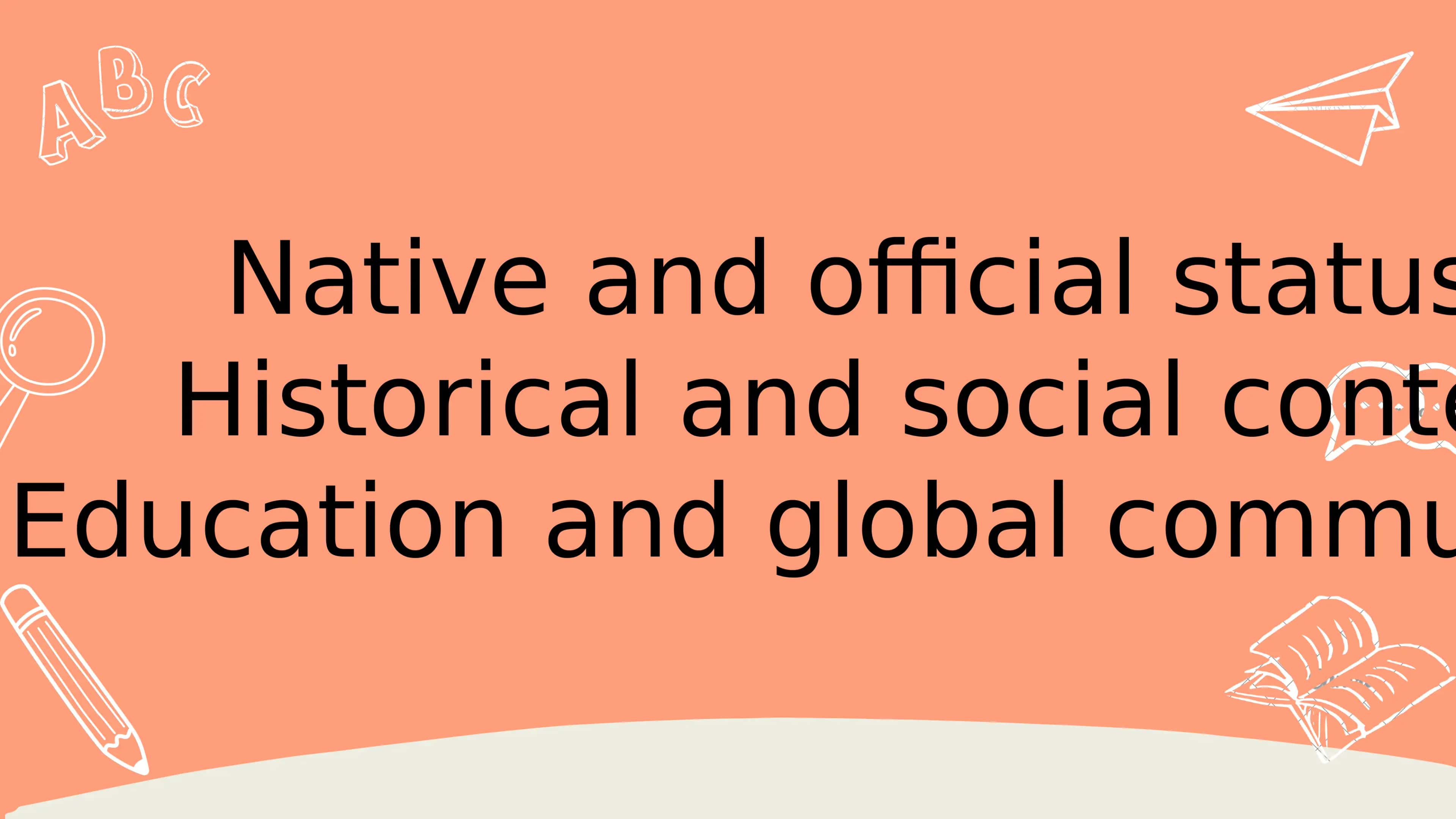 English Language Overview 2
