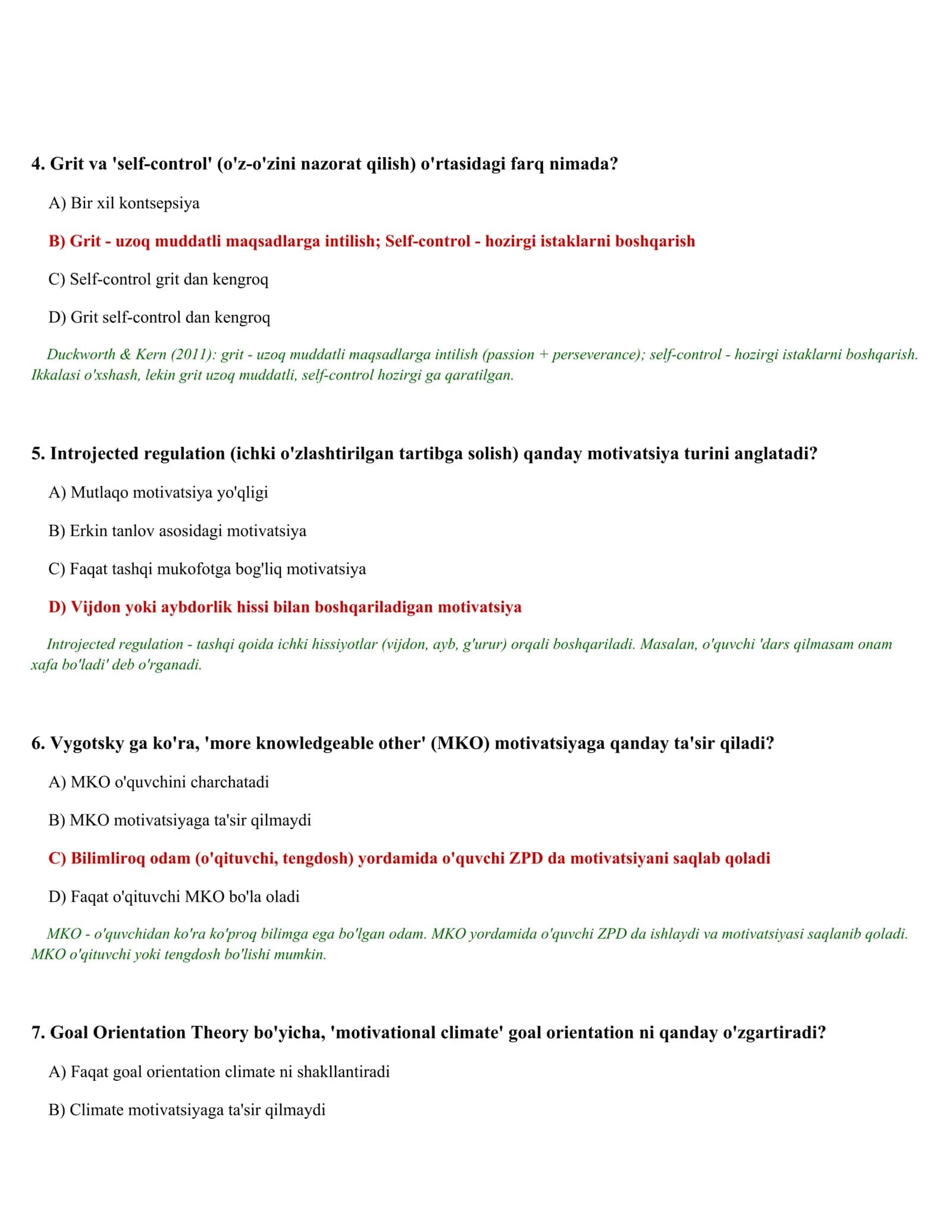 PSIXOLOGIK TESTLAR TO'PLAMI (500 test) 2