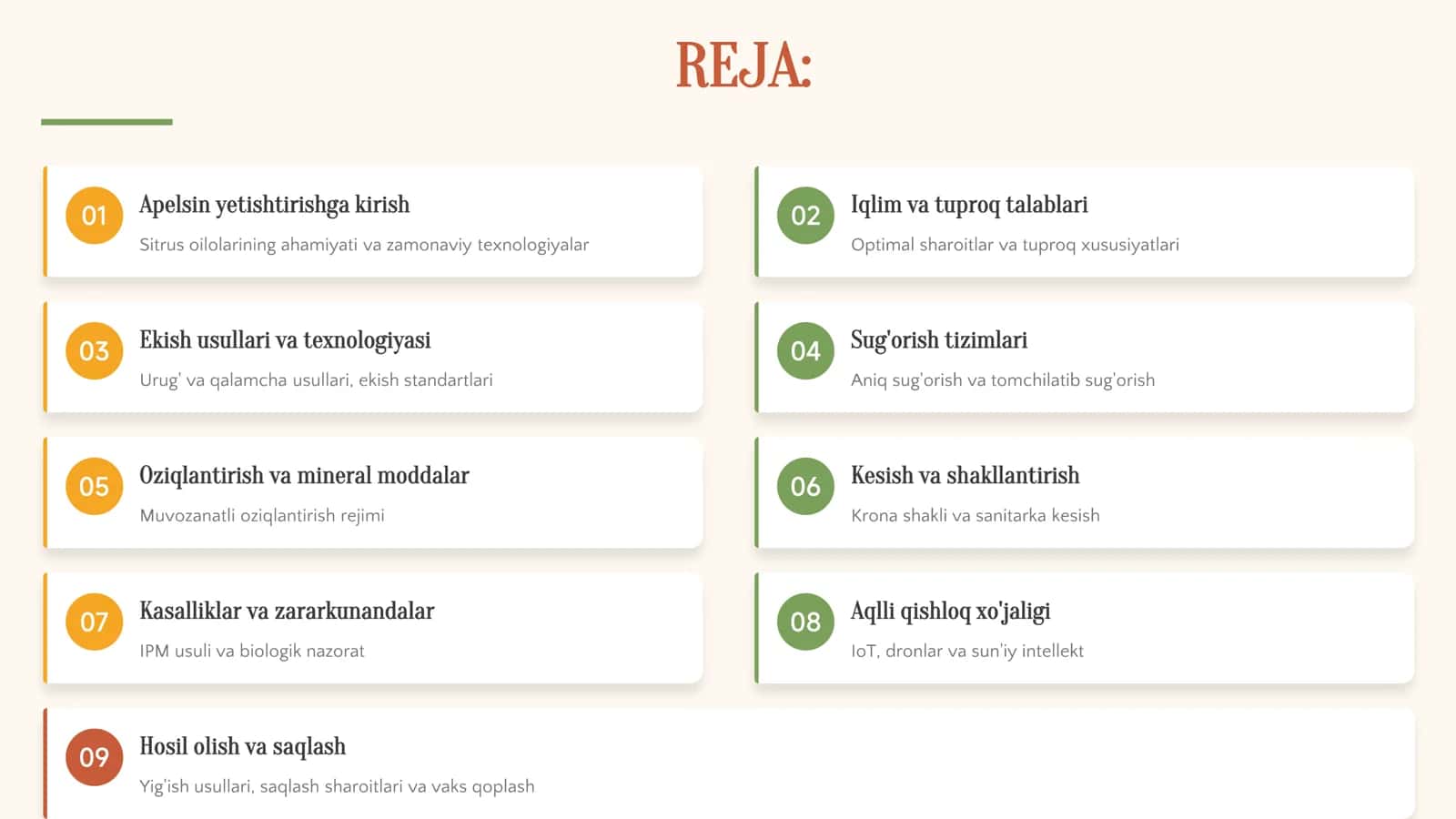 Apelsin yetishtirish texnologiyasi 2