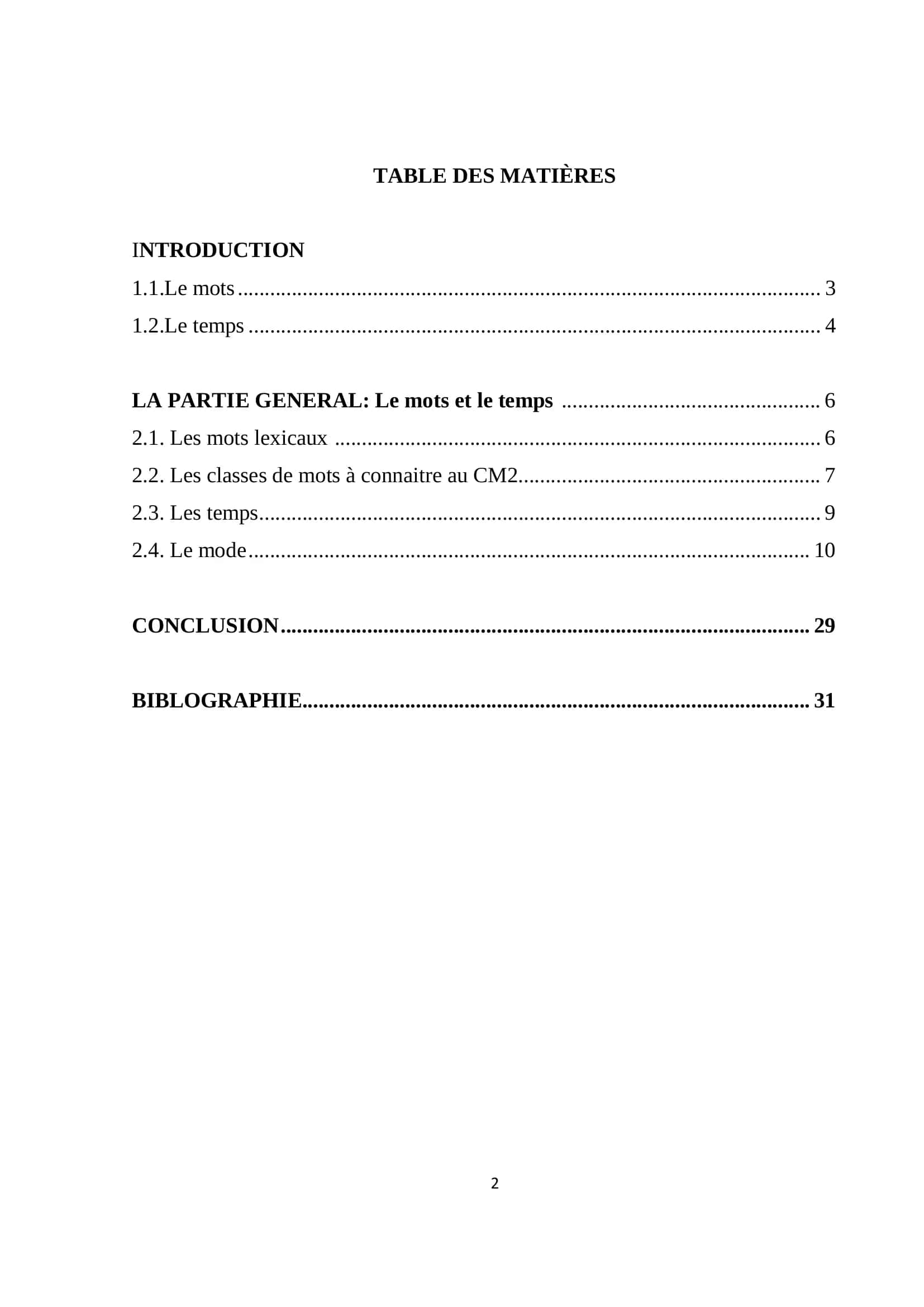 LE MOTS ET LE TEMPS 2