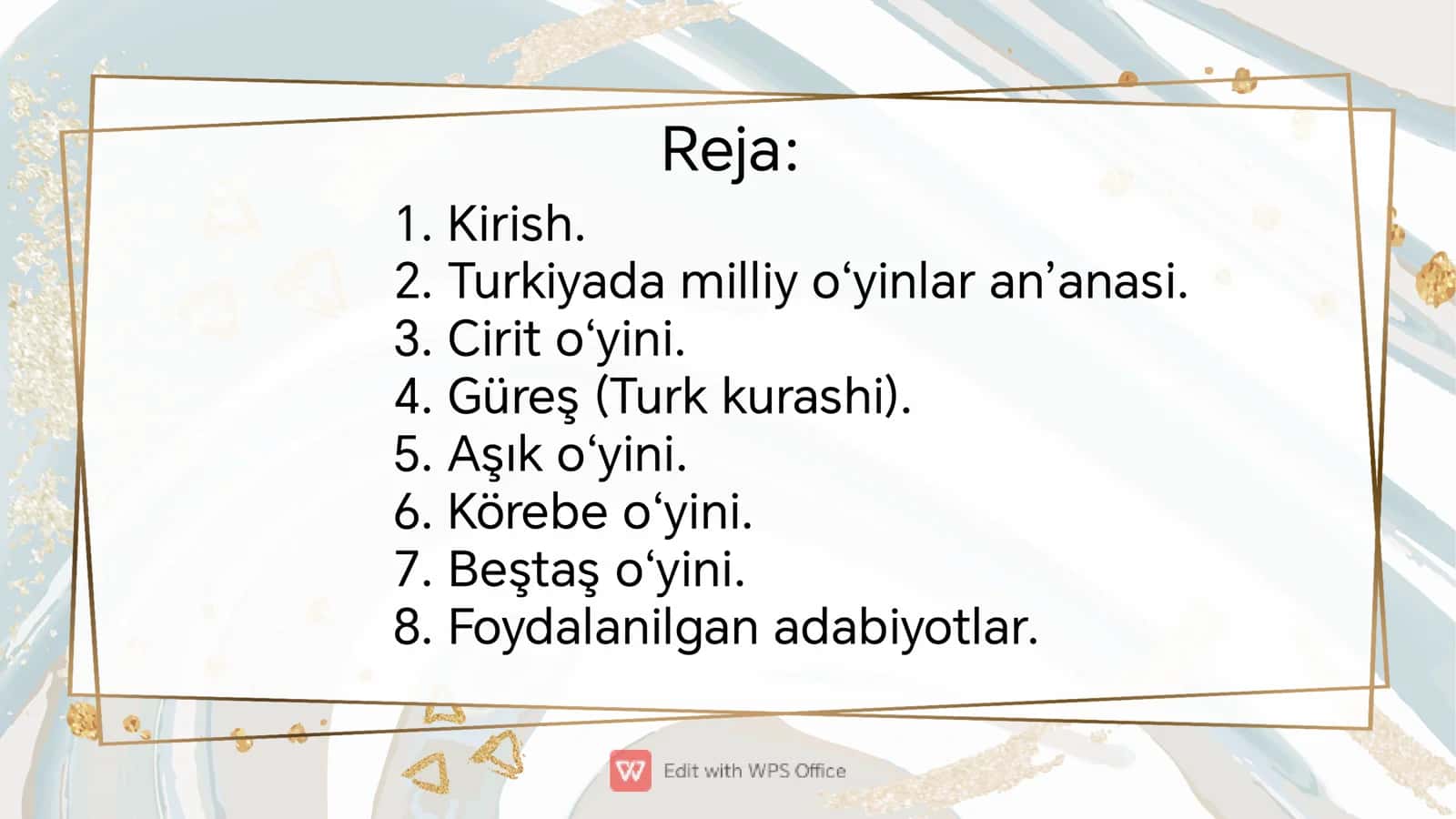 Türkiye milli oyunları 2