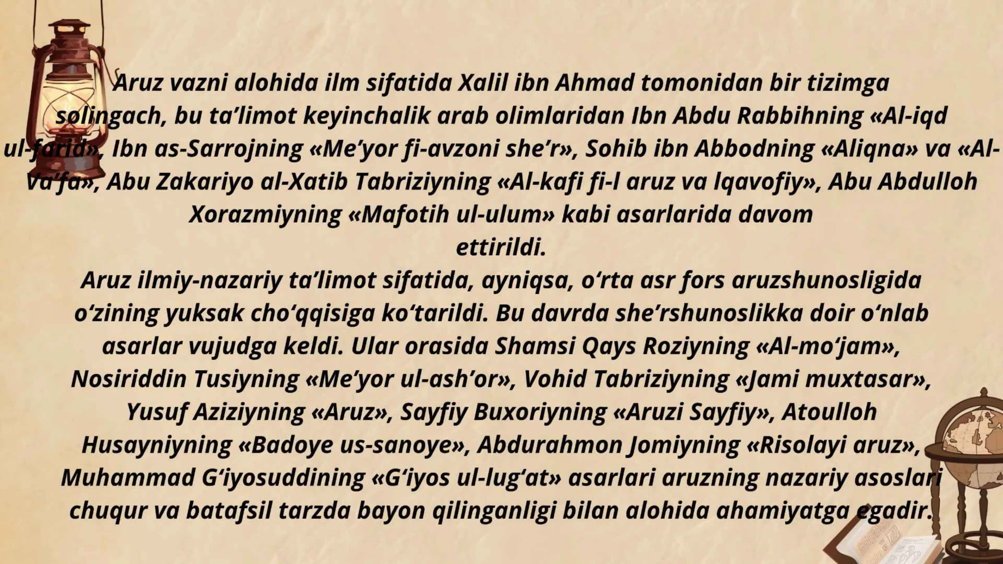 Mumtoz aruzshunoslik asoslari 2