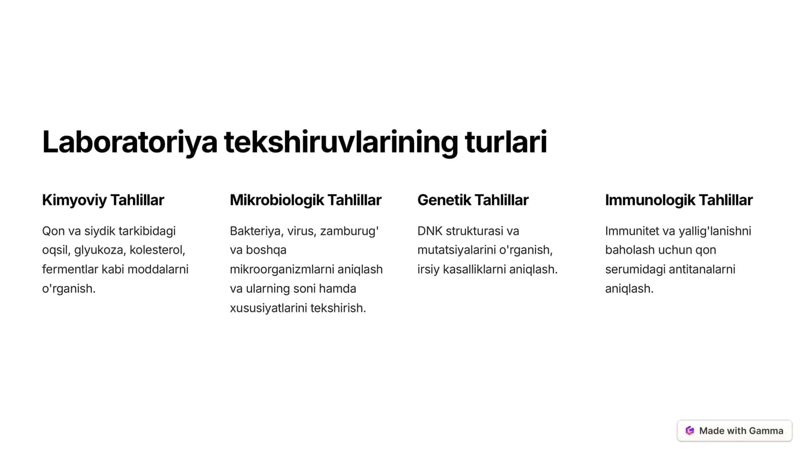 Klinik laboratoriya tekshiruvalari 2