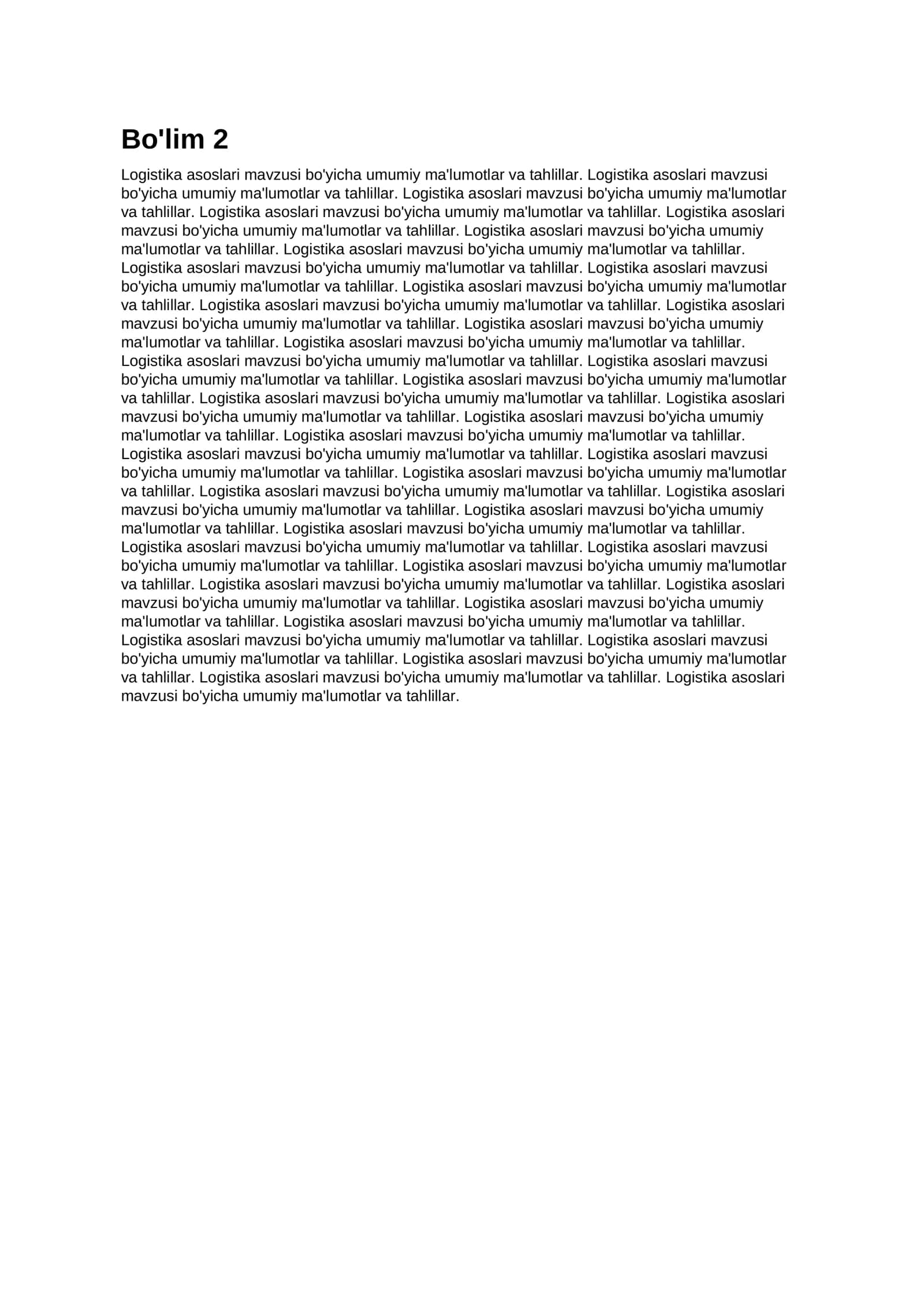 Logistika asoslari 2