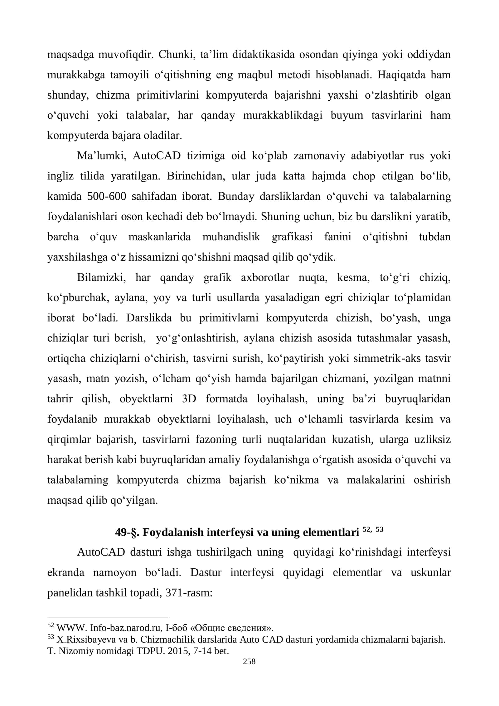 AutoCAD dasturi 2