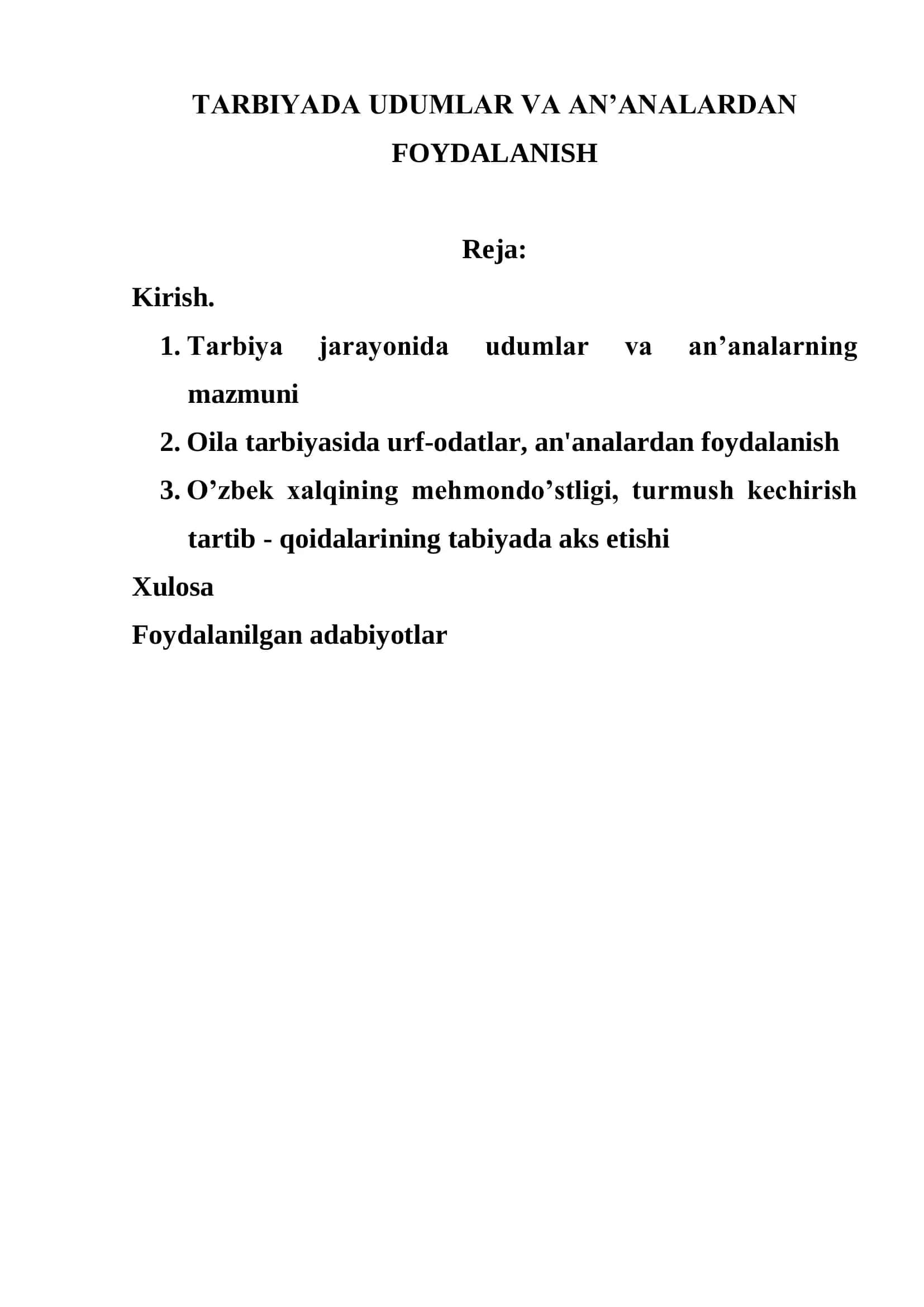 Tarbiyaviy ishlar metodikasi 2
