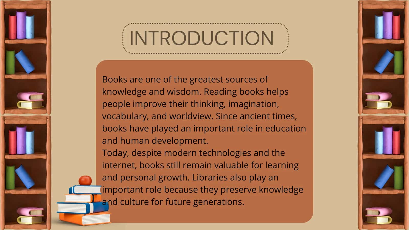 THE IMPORTANCE OF READING BOOKS 2