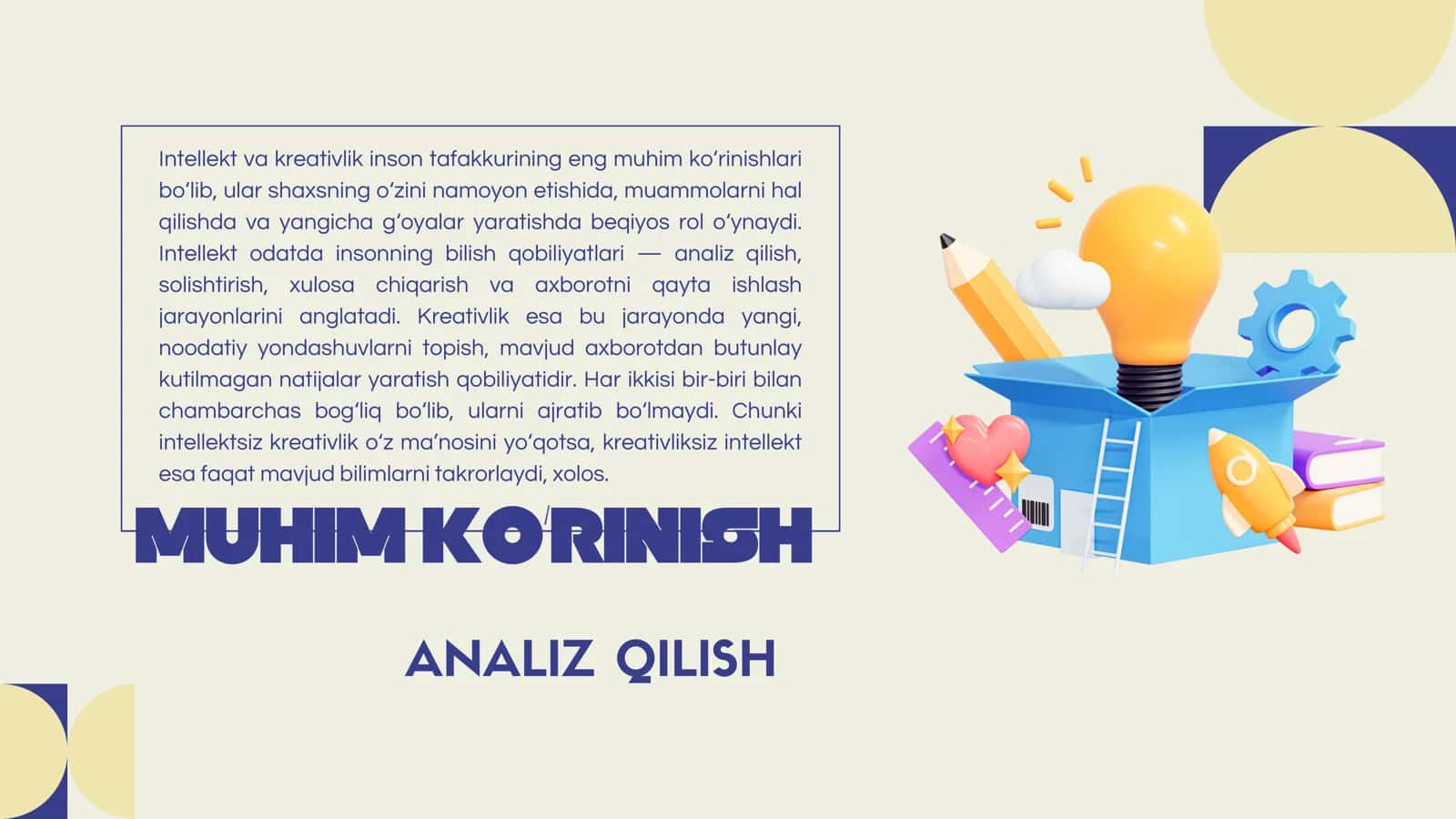 INTELLEKT VA KREAKTIVLIK 2