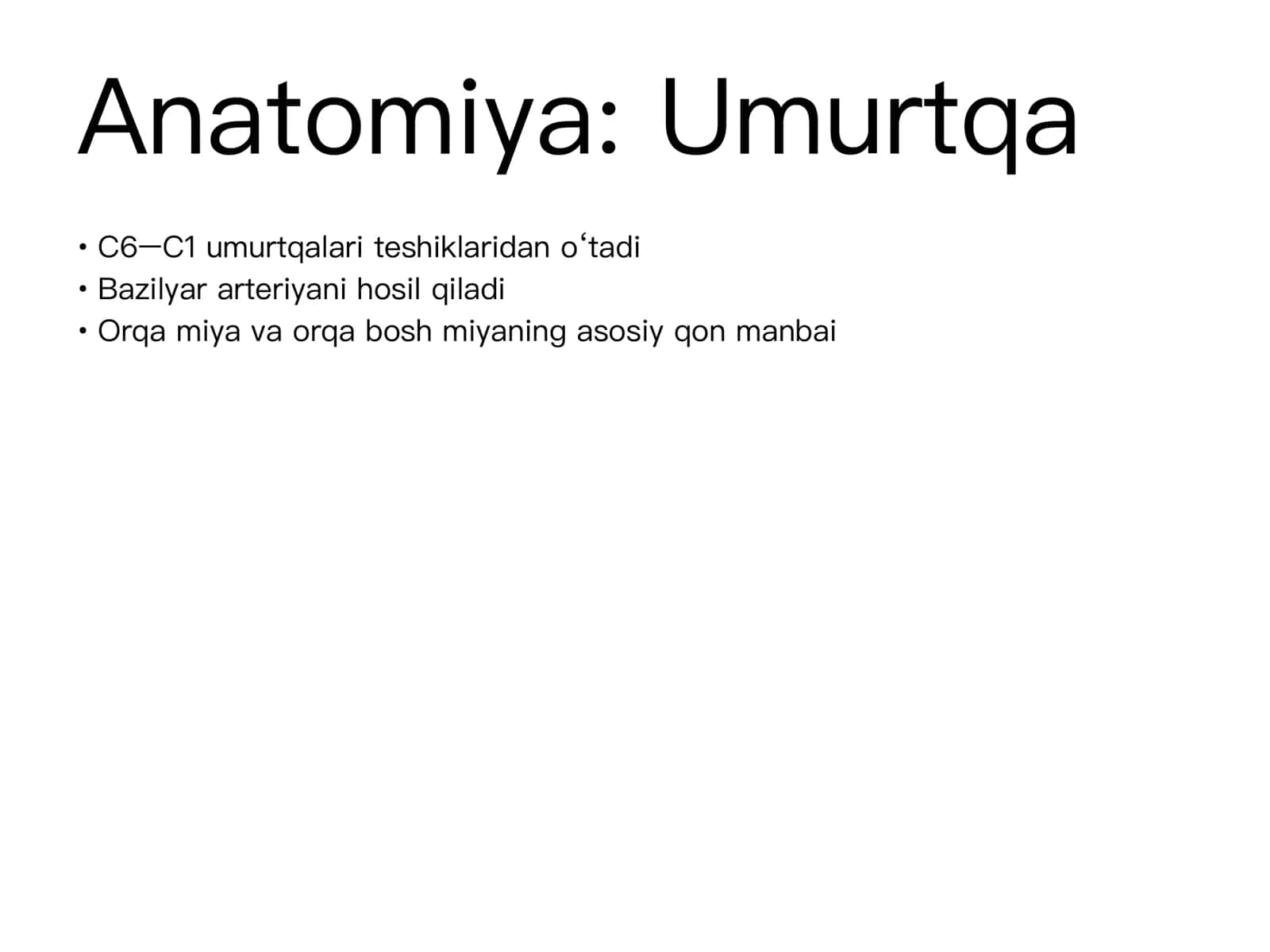 Umurtqa arteriyalari 2