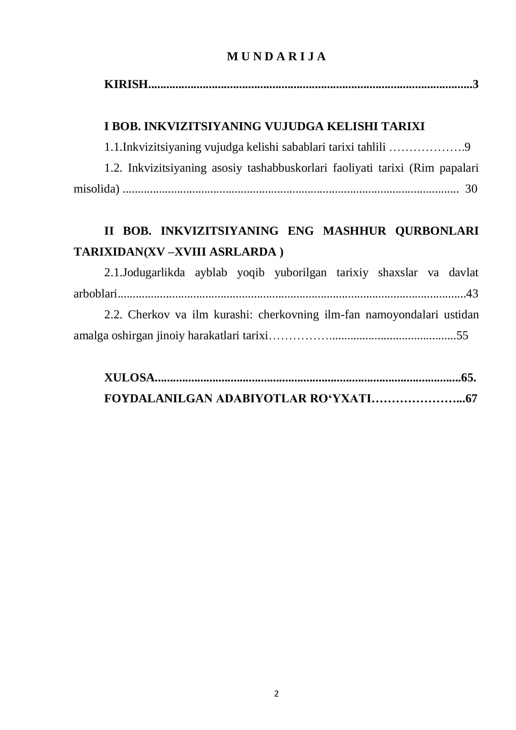YEVROPADA INKVIZISIYAVA UNING OQIBATLARI 2