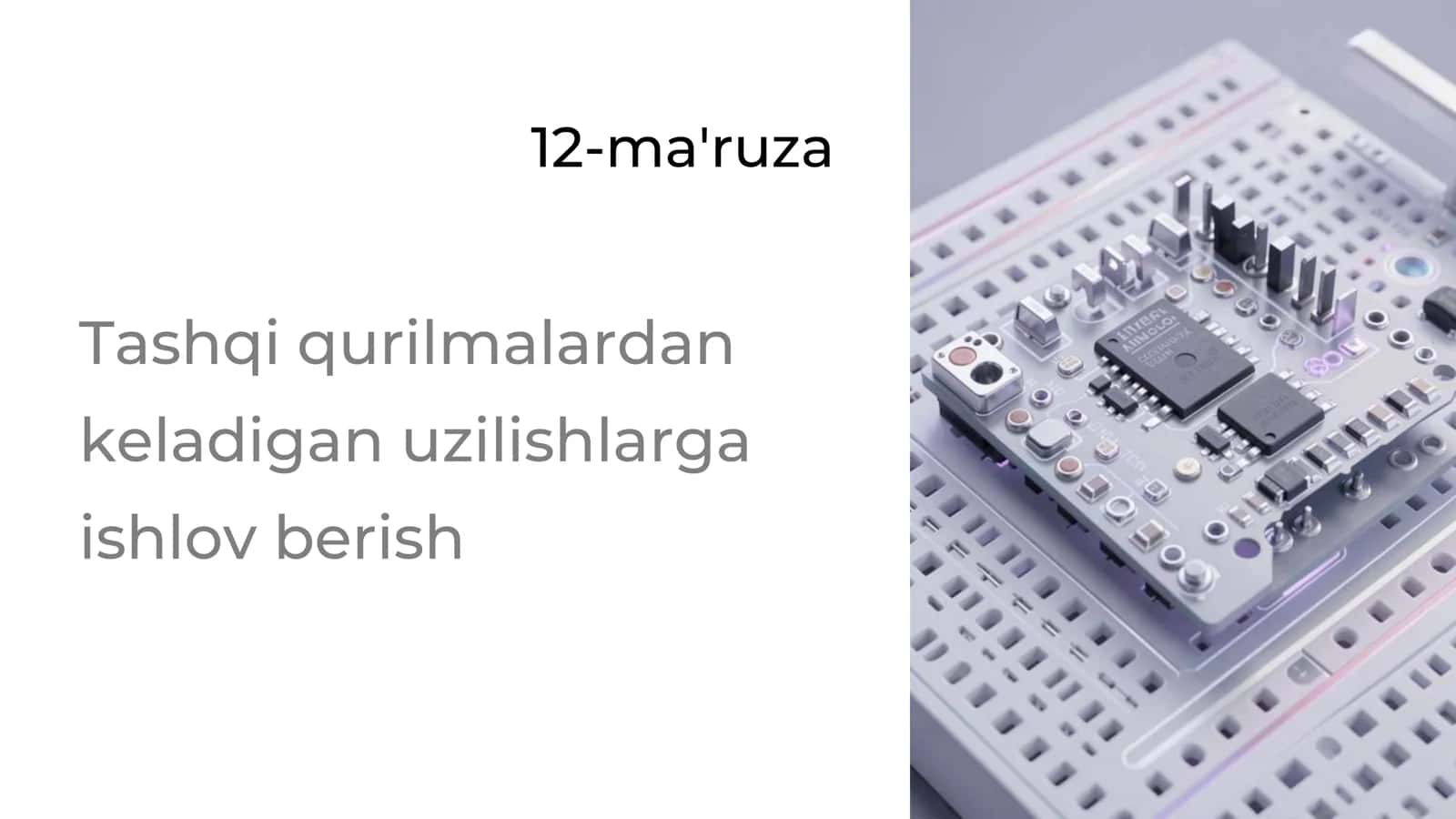 Tashqi qurilmalardan keladigan uzilishlarga ishlov berish 2