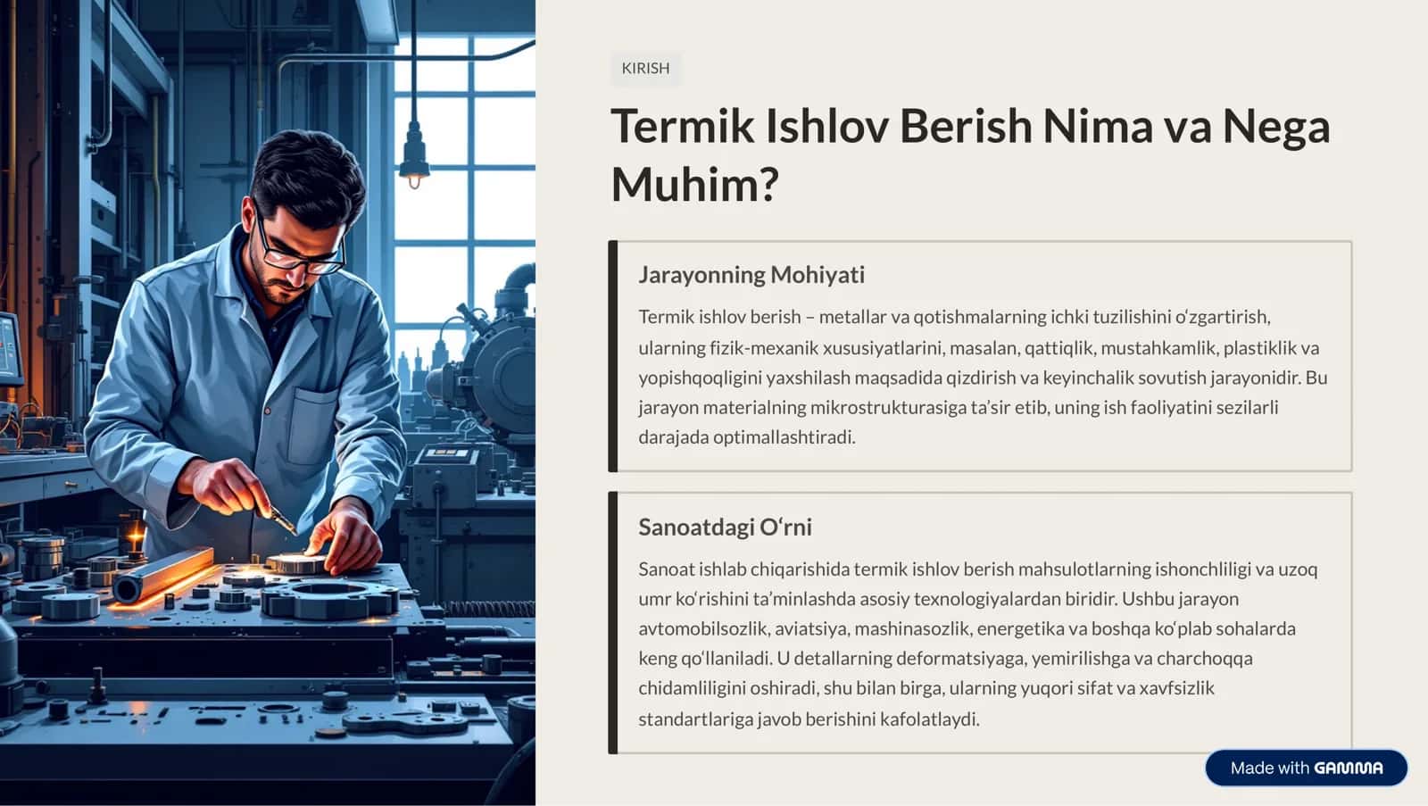 Termik Ishlov Berish Texnologik 2