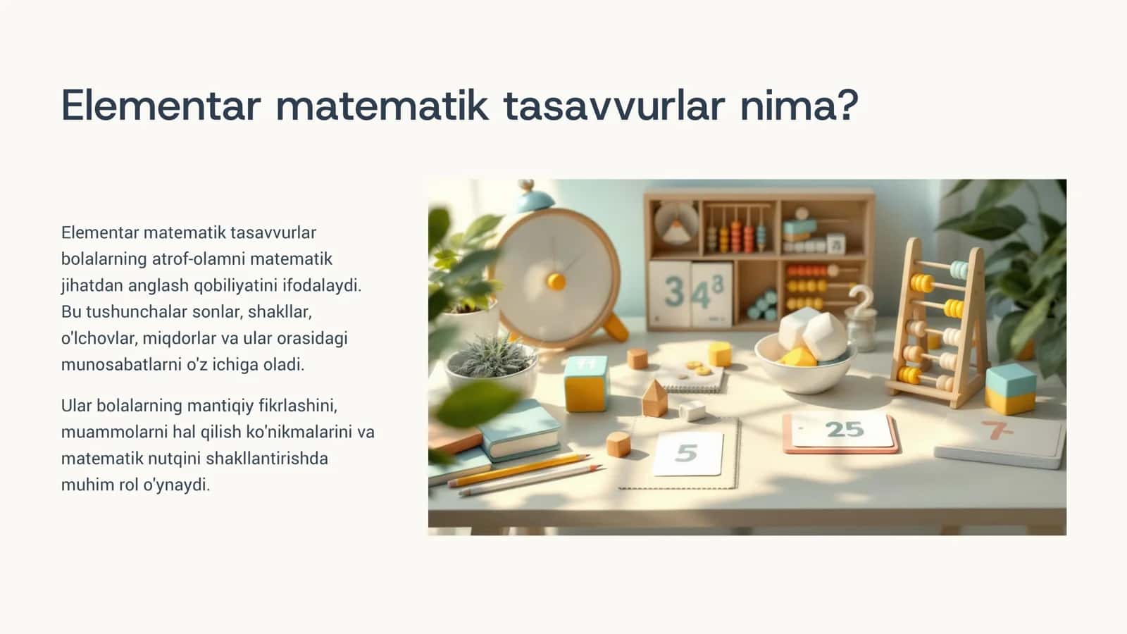 Elementar matematik tasavvurlar 2