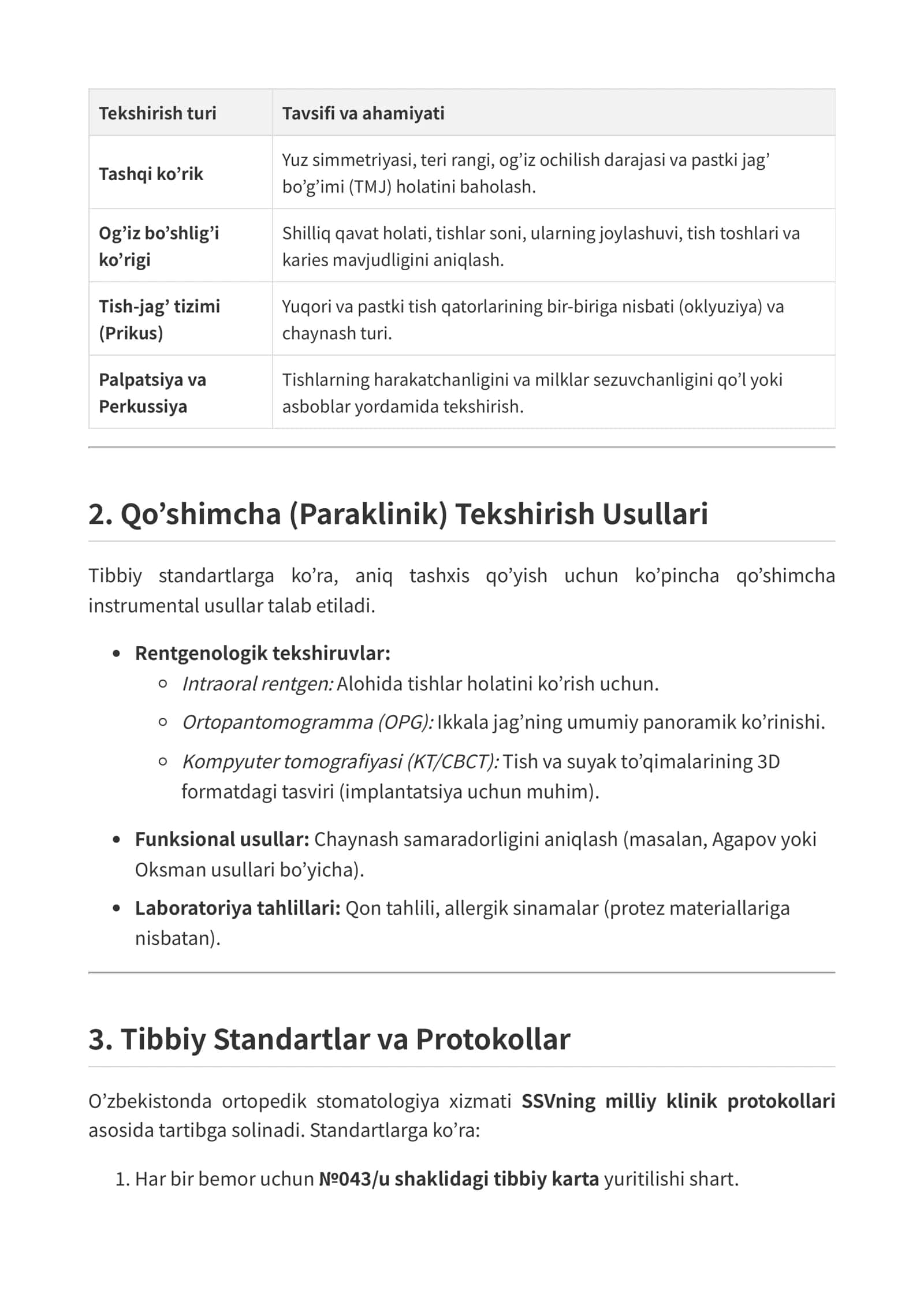Ortopedik Stomatologiyada Bemorlarni Asosiy Tekshirish Usullari 2