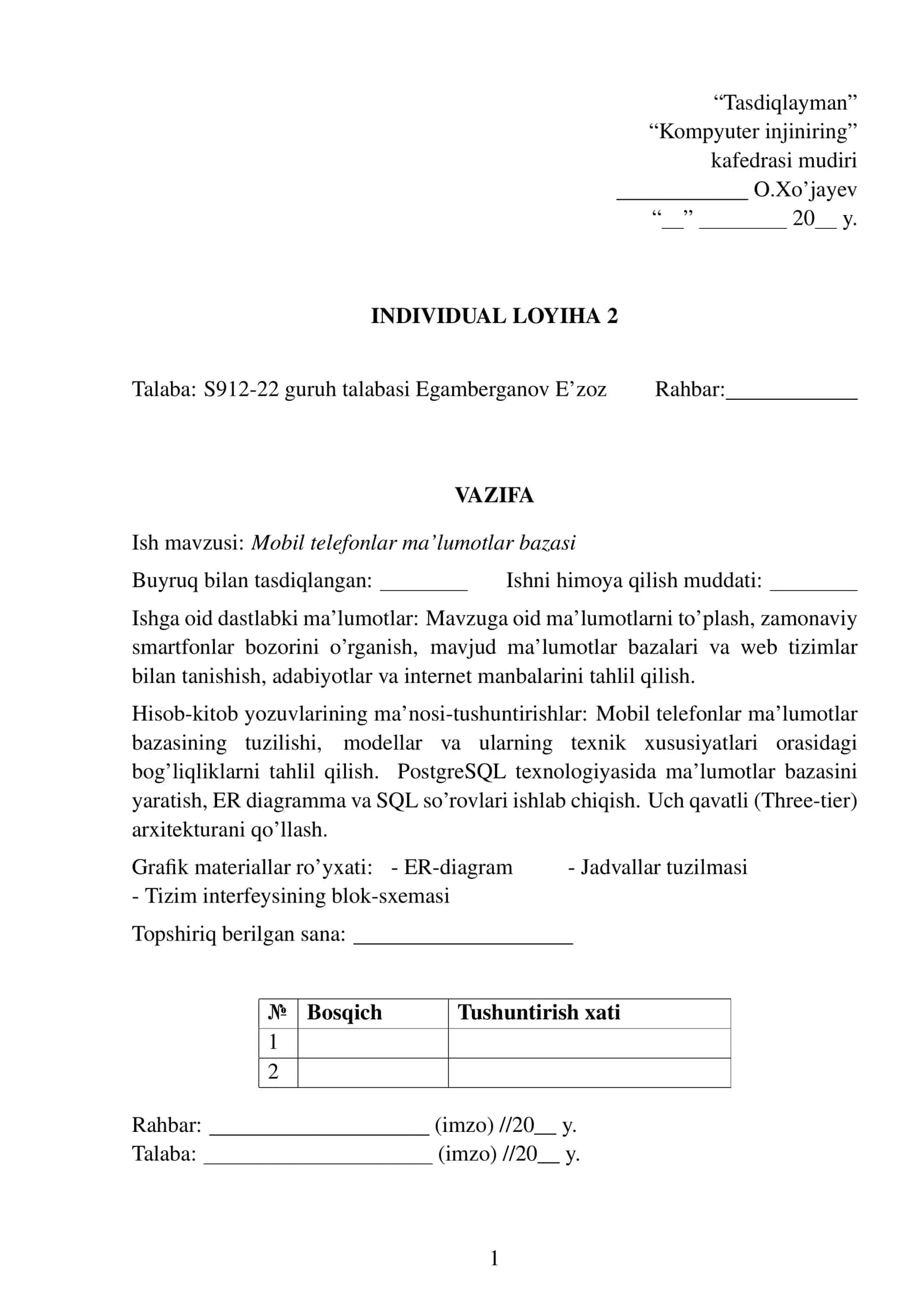 Mobil telefonlar ma’lumotlar bazasi 2