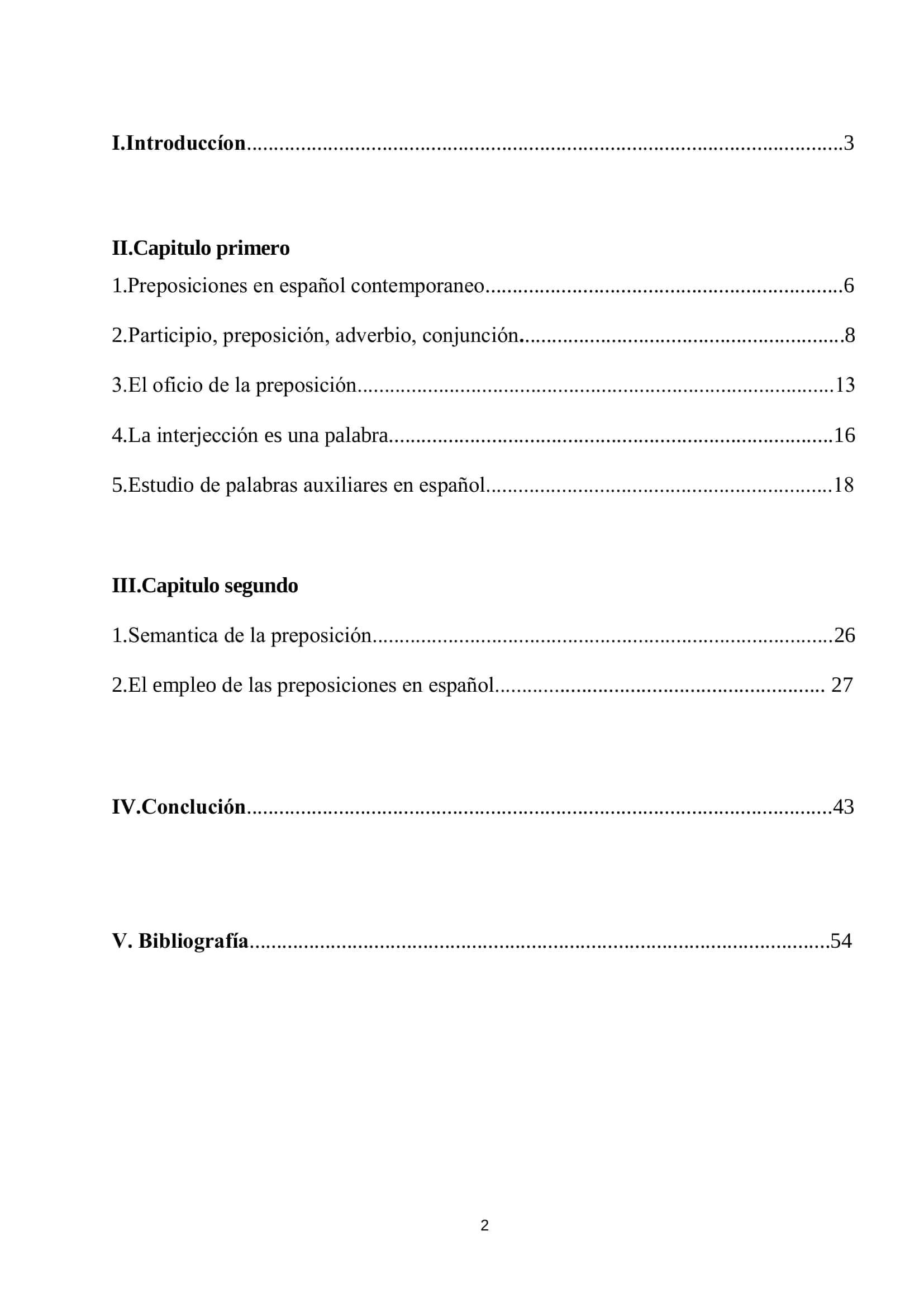 Preposiciones en español contemporáneo 2