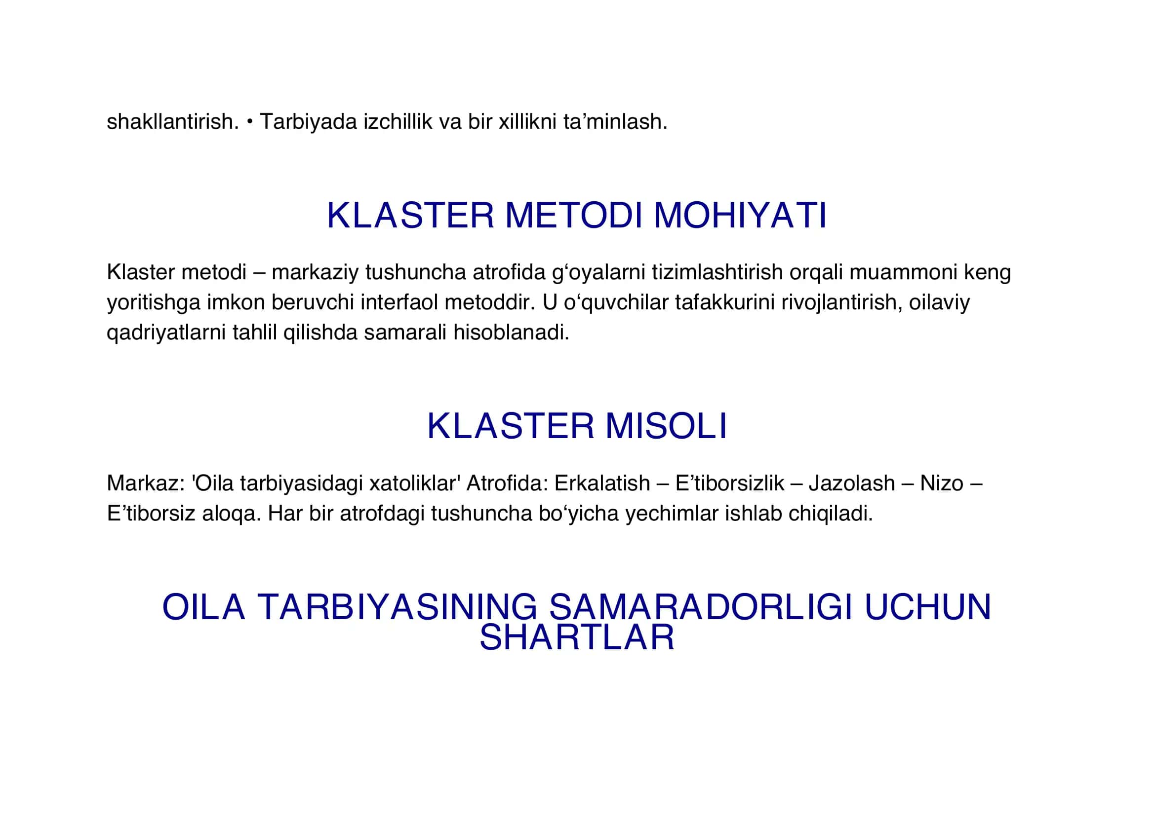 Oila tarbiyasida ko‘p uchraydigan xatoliklar va ularni oldini olish 2