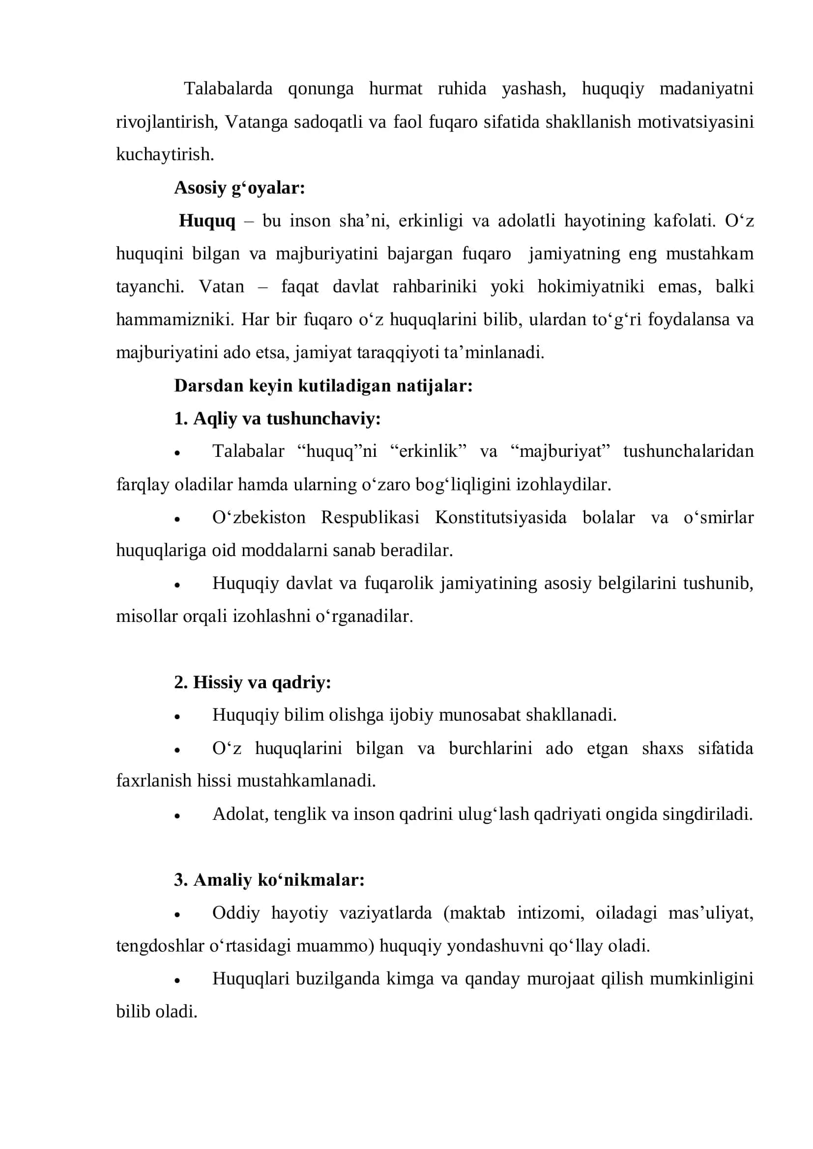 “Mening huquqlarim” 2