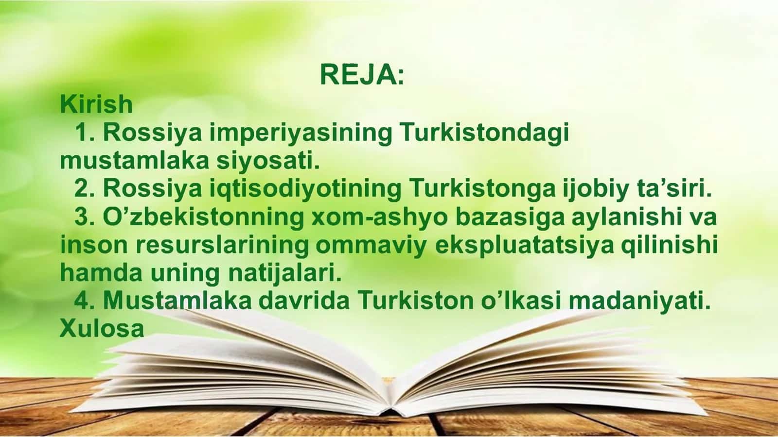 TARIX SHOHIDLIGI VA SABOQLARI 2
