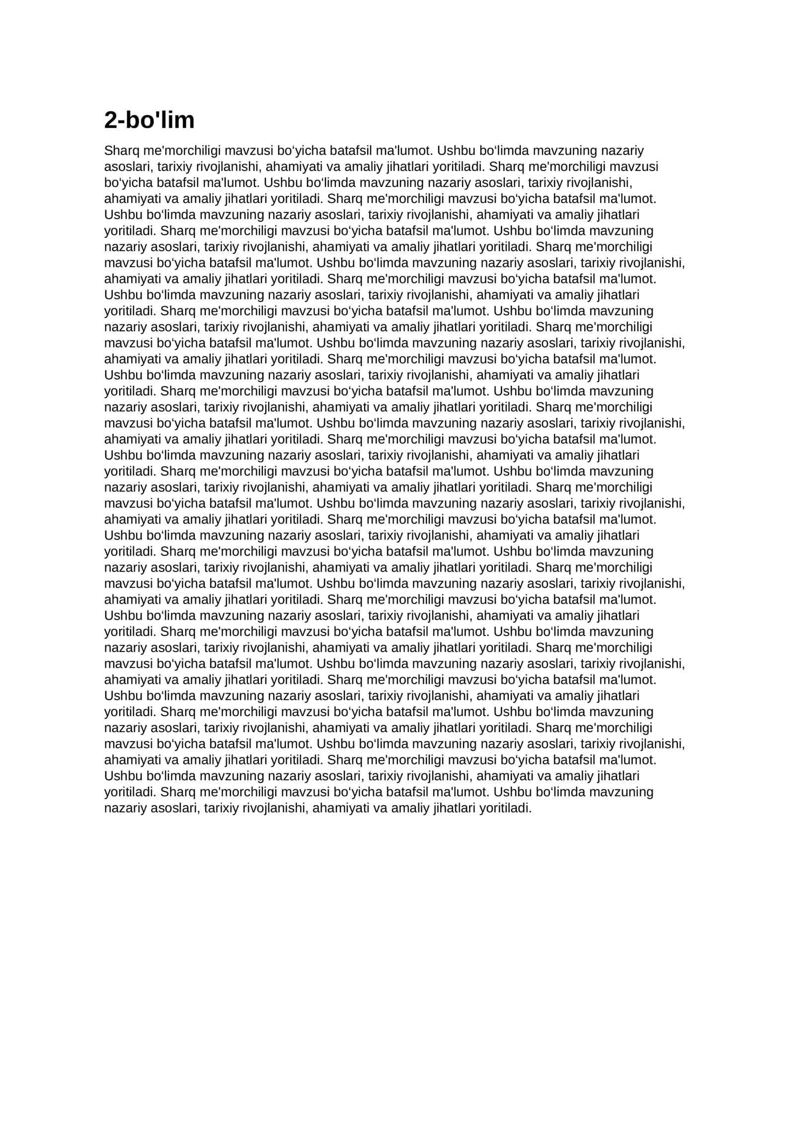 Sharq me'morchiligi 2