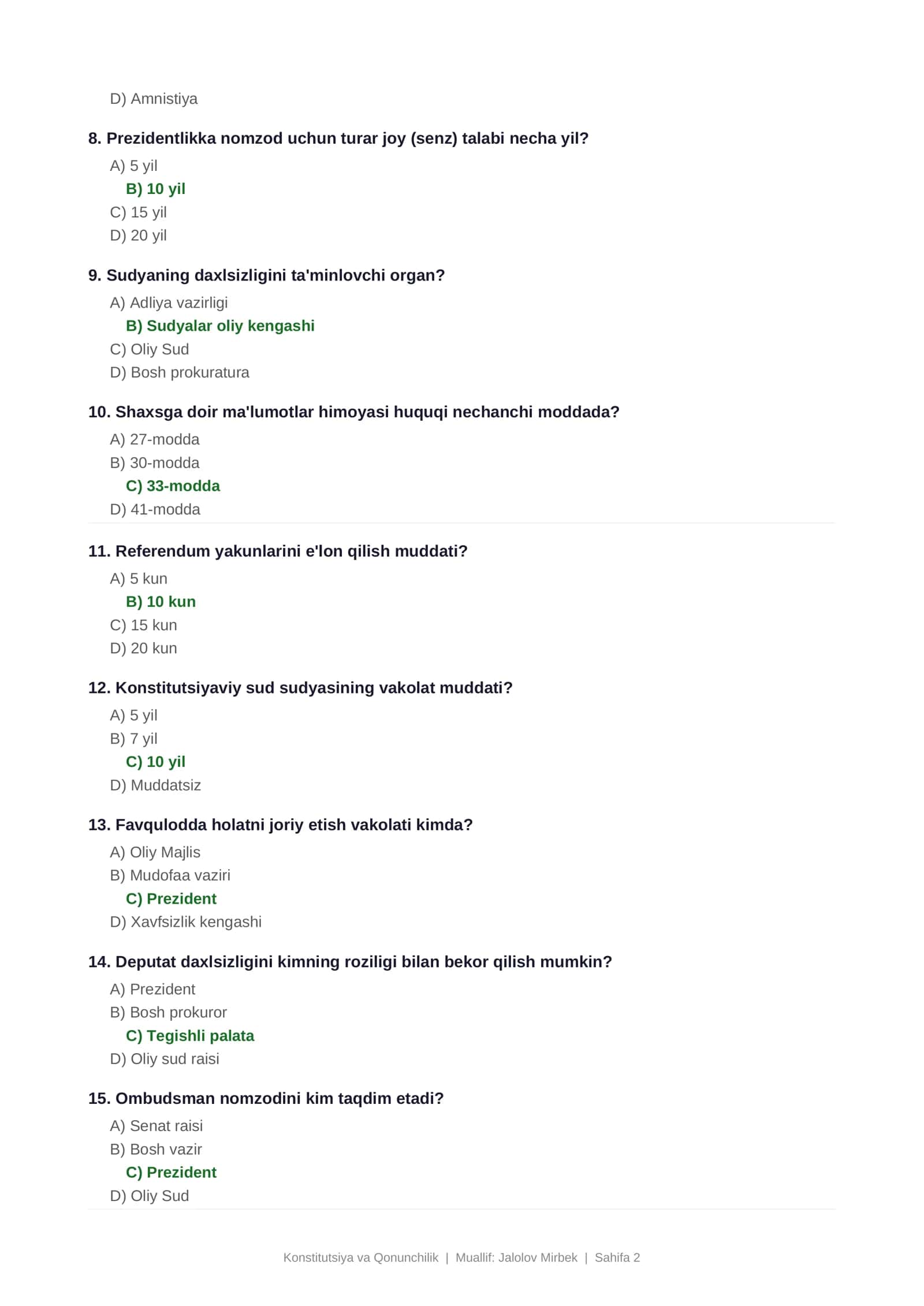 Argos Konstitutsiya va Qonunchilik 2