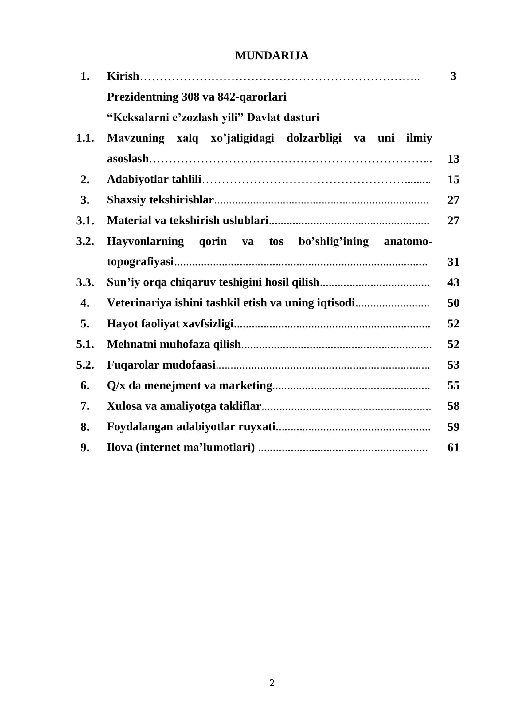 Veterinariya bitiruv malakaviy ishi 2