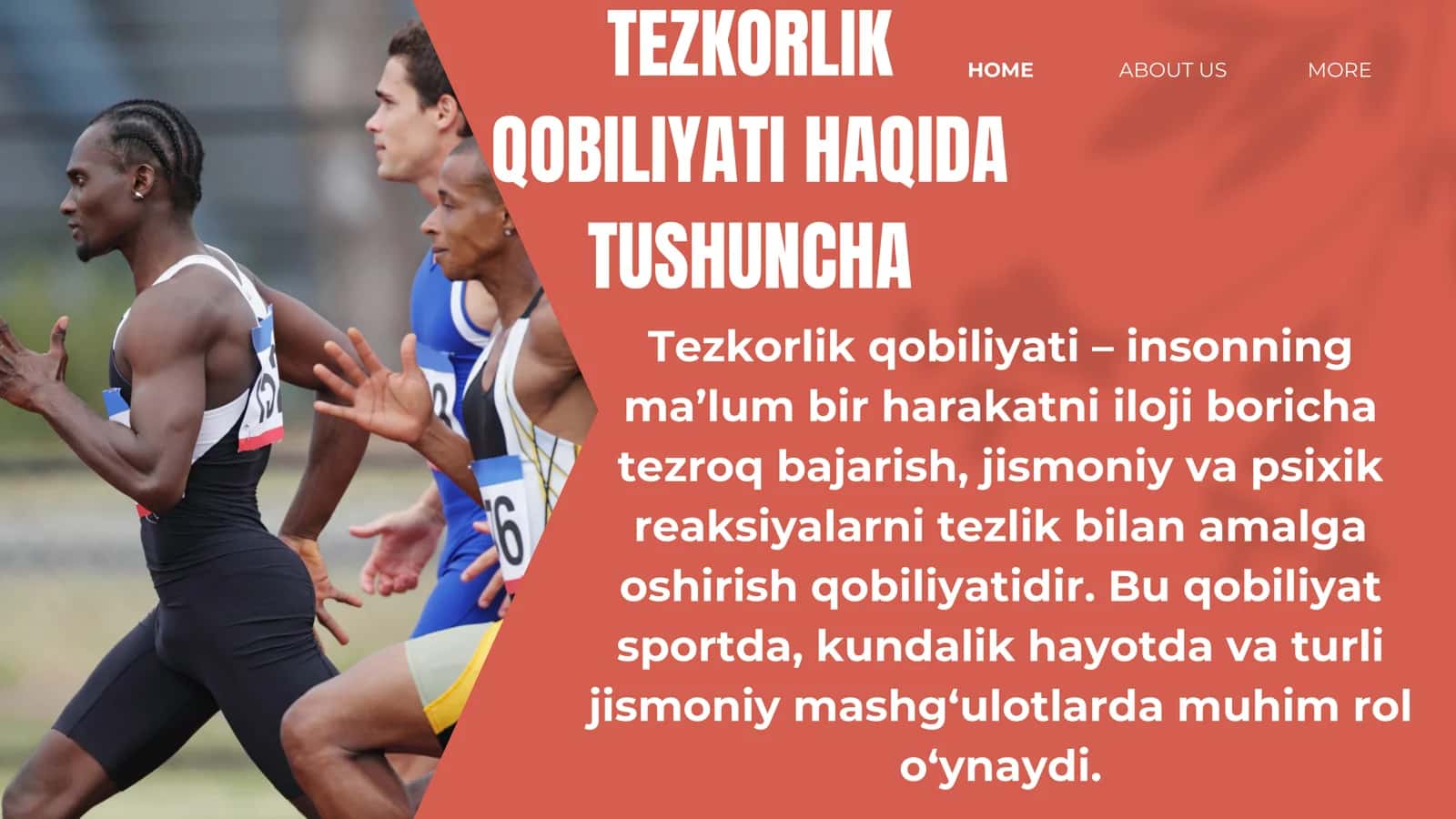 Tezlikni tarbiyalash uslublari 2