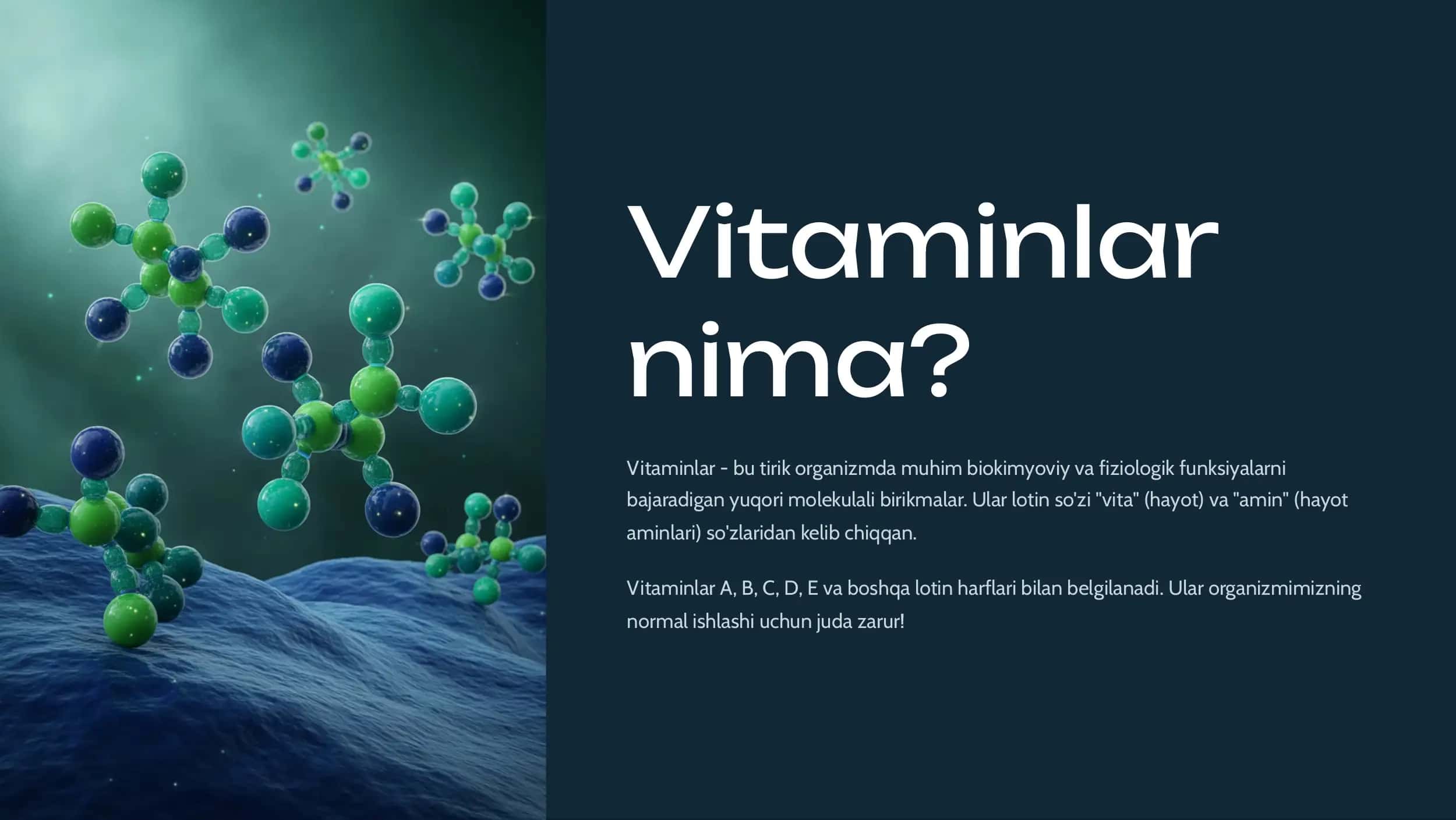 Vitaminlar va ularning ahamiyati 2