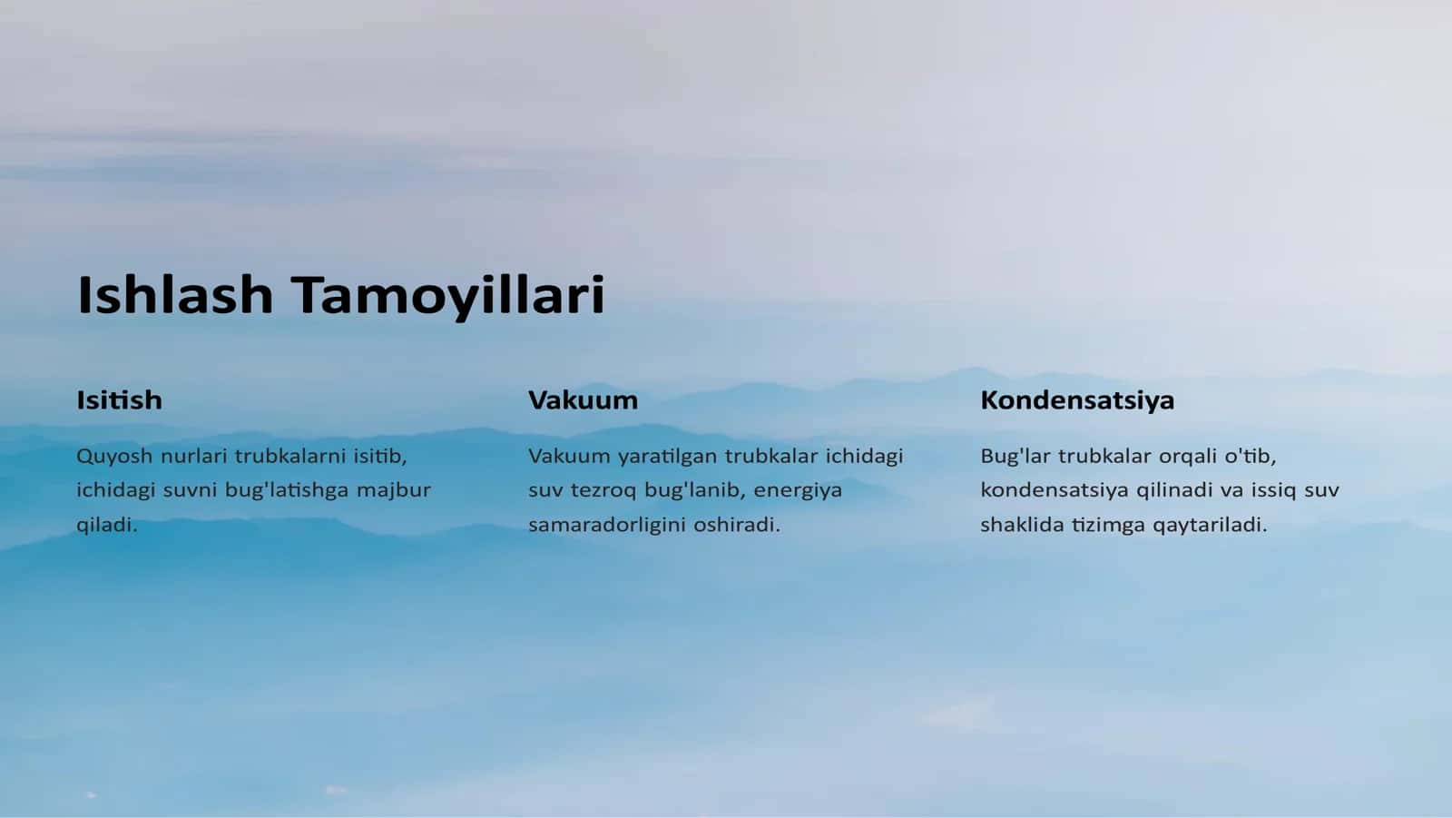 Vakuum Trubkali Kollektorlar Ishlash va Qollanilish 2