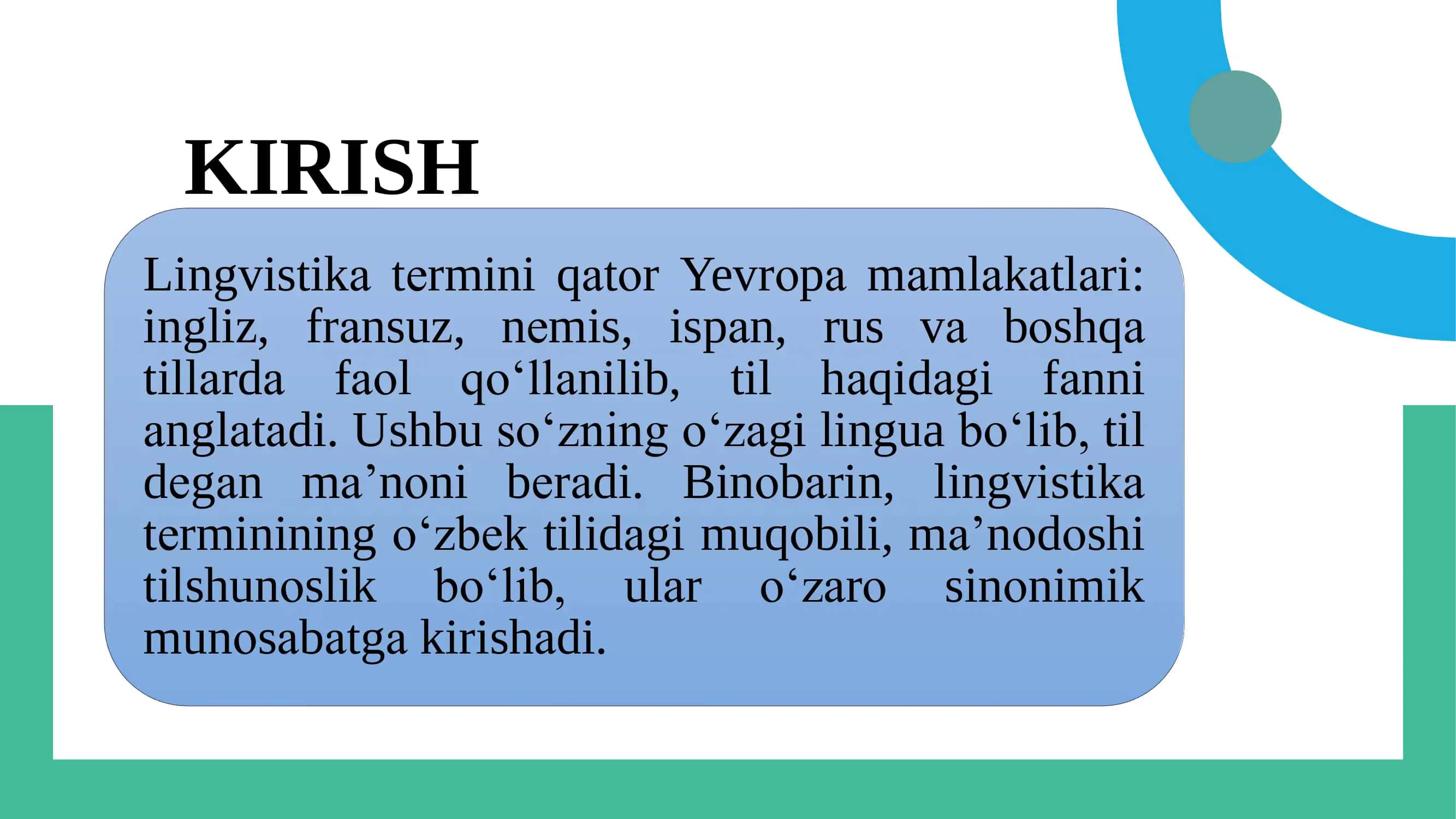 LINGVISTIKA TARIXI VA NAZARIYASI 2