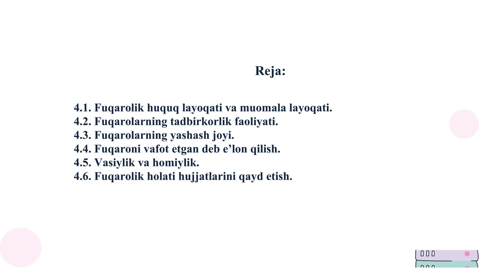 Fuqarolik huquqiga kirish 2