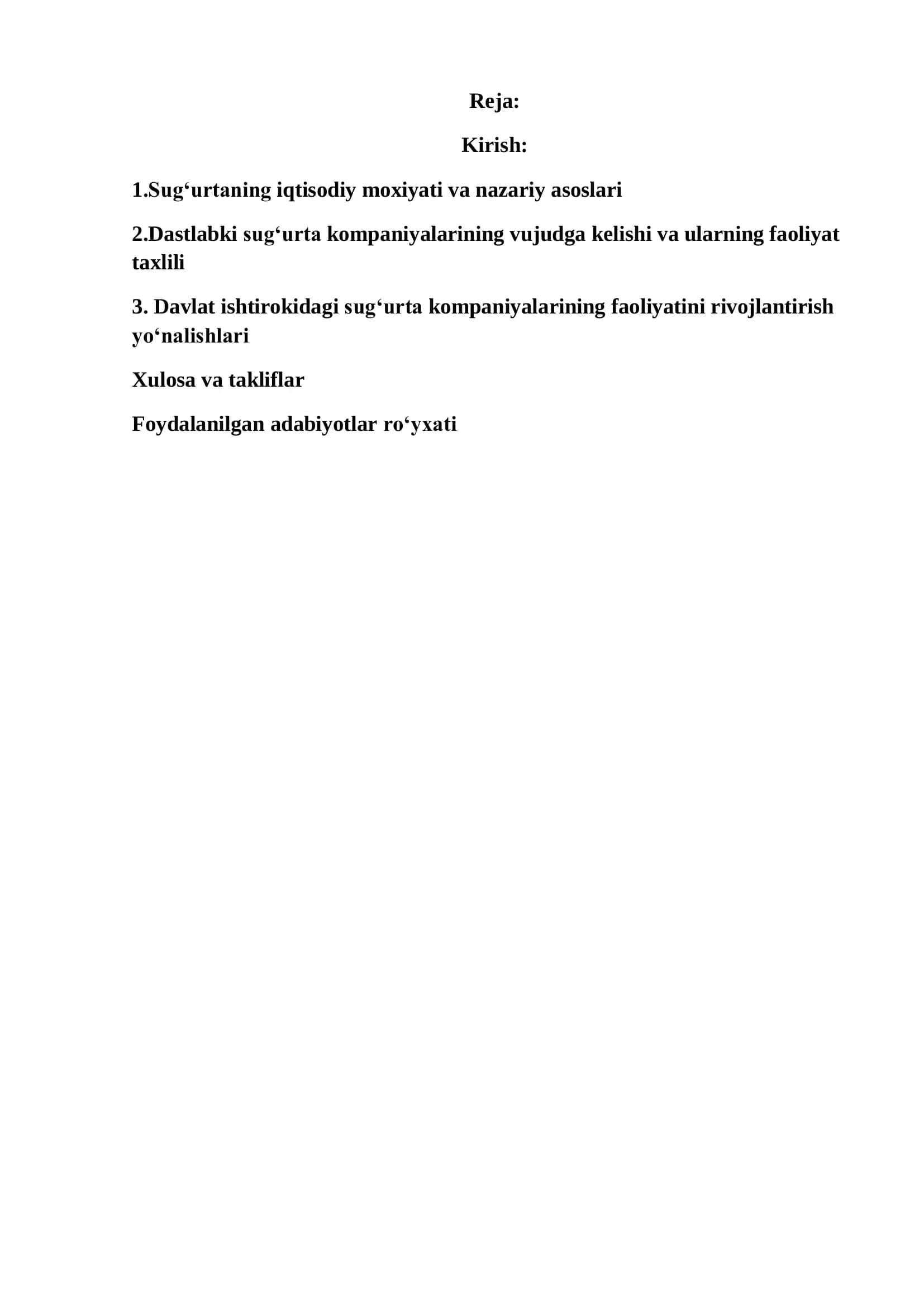 Dastlabki sug‘urta kompaniyalarining vujudga kelishi 2