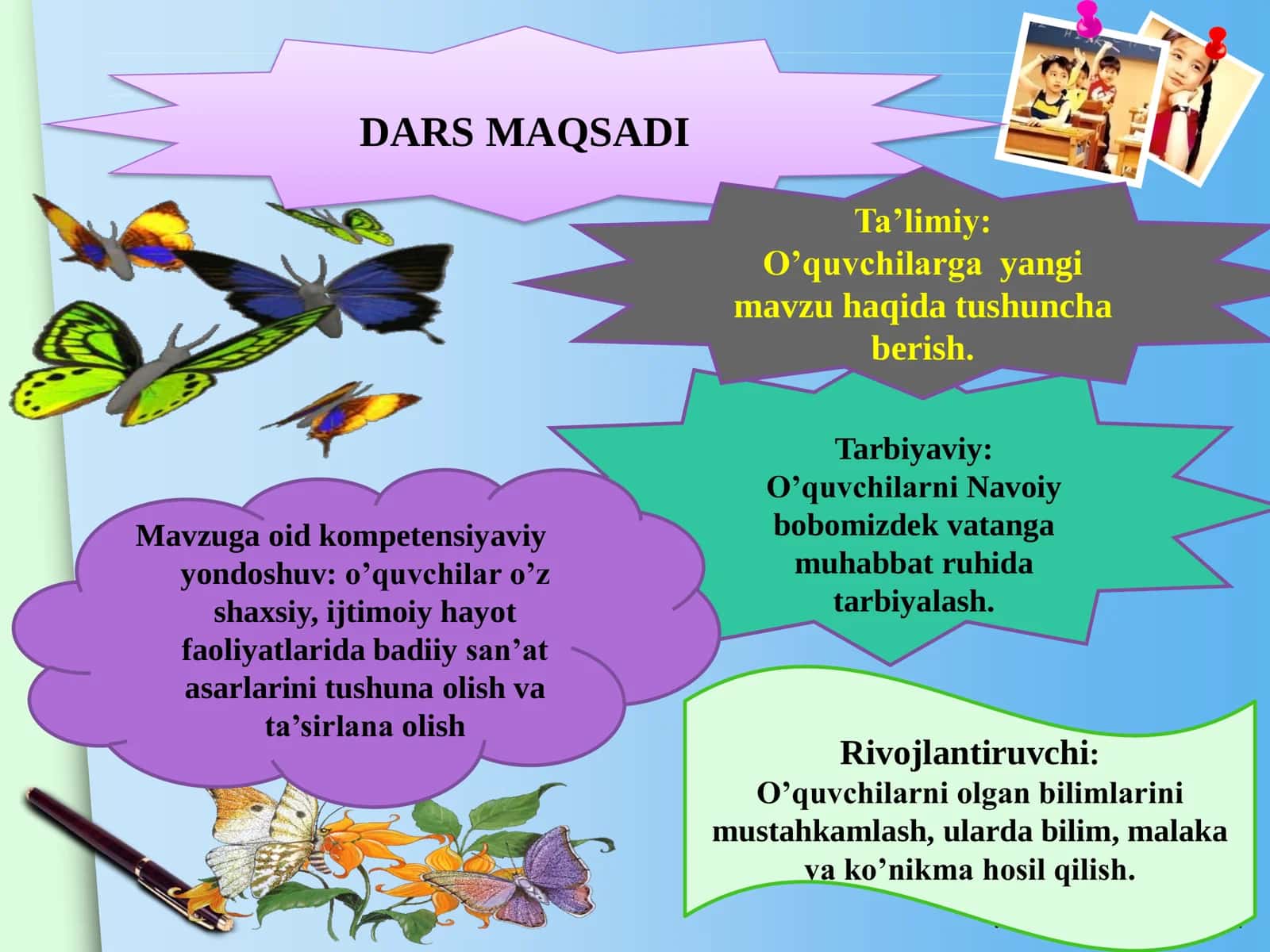 4-sinf O'qish Anvar Obidjon - O'qituvchining o'gitlari dars ishlanma 2