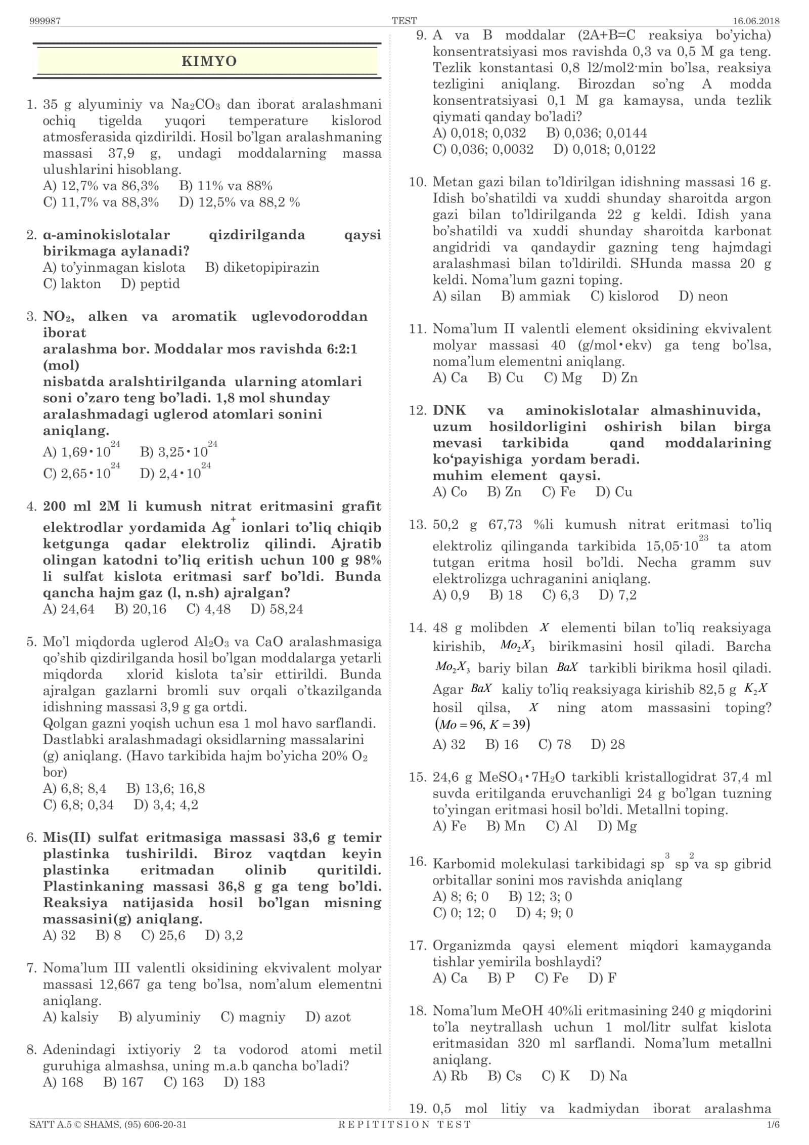 DTM SAVOLLAR KITOBI 2