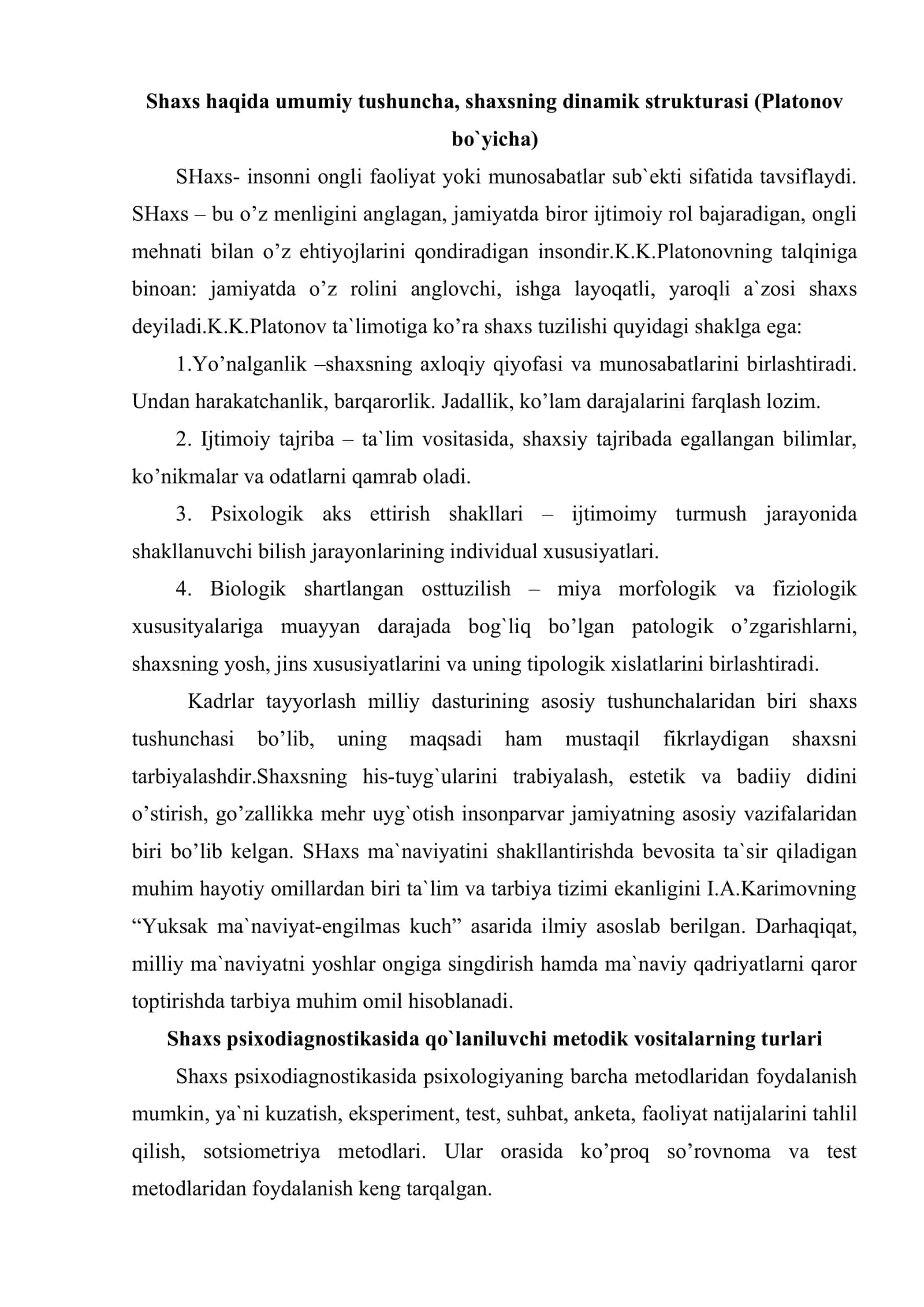 Shaxs psixodiagnostikasi 2