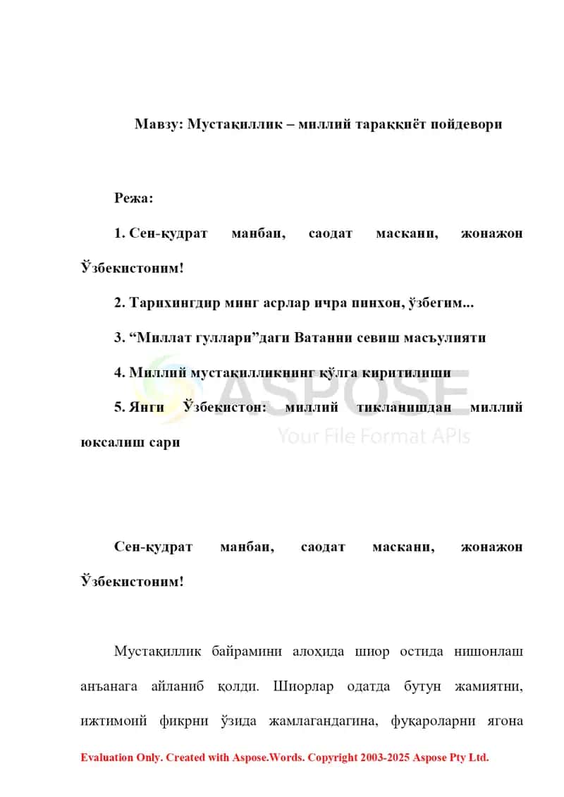 Мустақиллик – миллий тараққиёт пойдевори 2