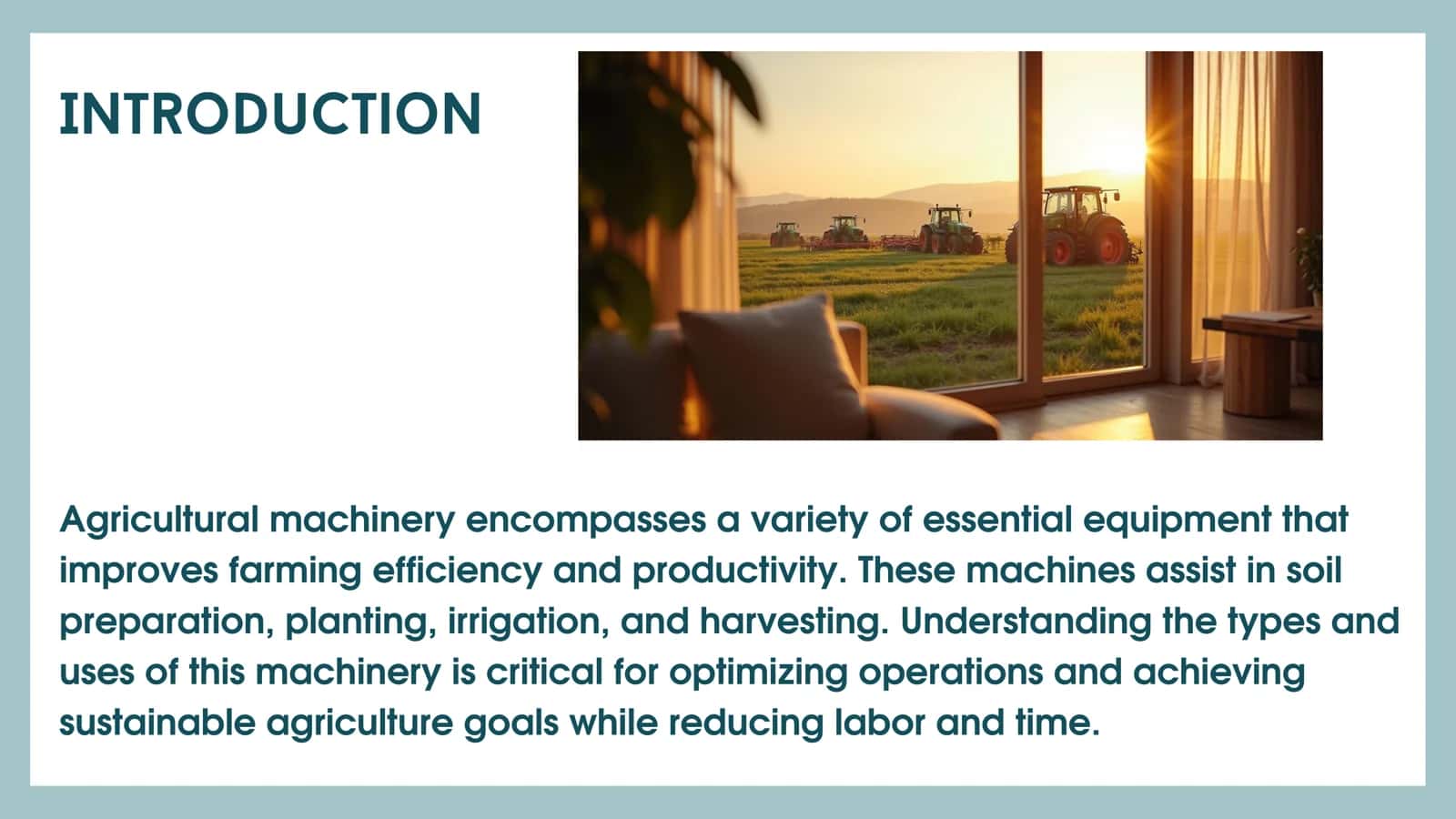 Agricultural Machinery and Equipment 2