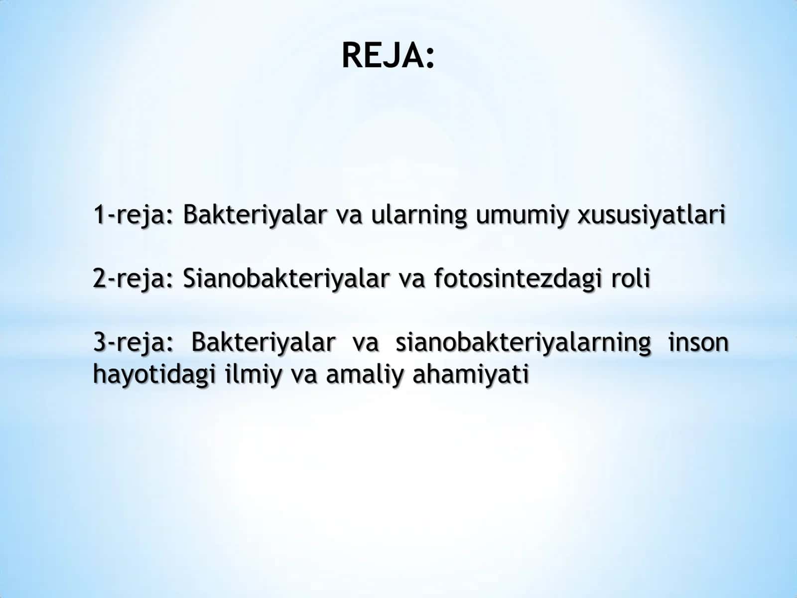 Bakteriyalar va sianobakteriyalar 2