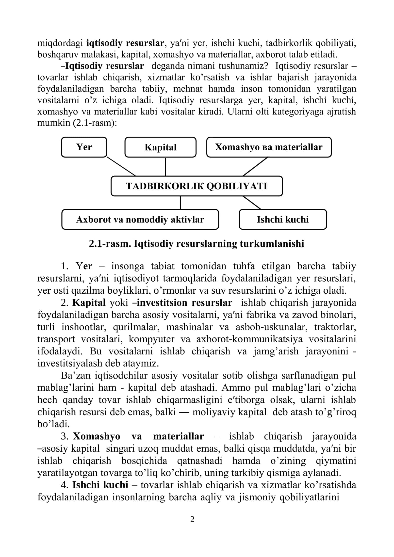 Iqtisоdiy ehtiyoj, nе′mаt vа rеsurs tushunchаlаri 2