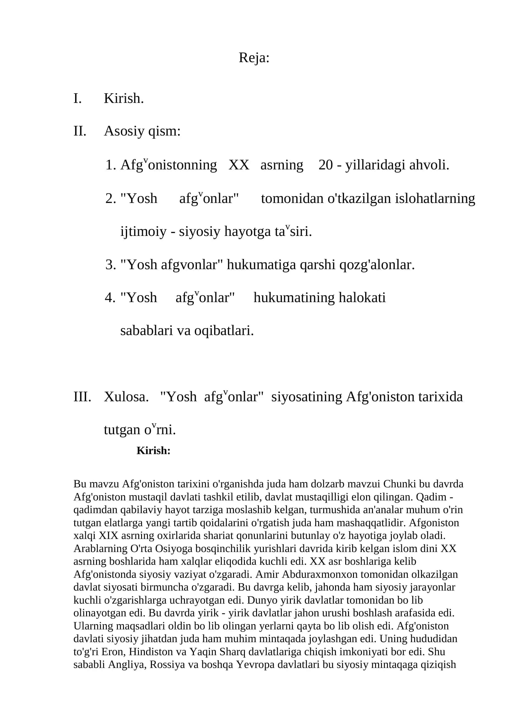 "Yosh afg’onlar" tuzumining ag’darilishi 2
