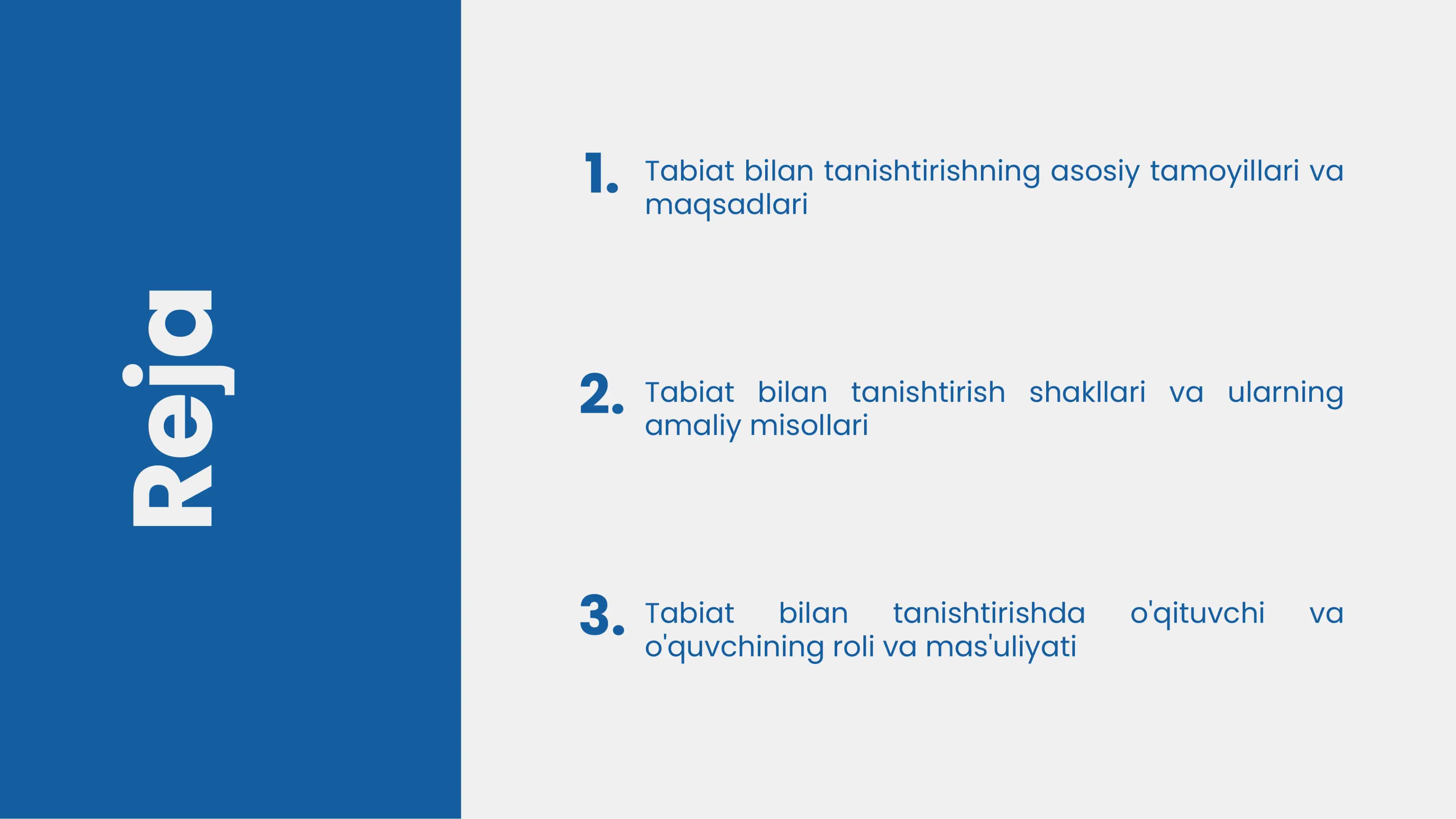 Tabiat bilan tanishtirish Tamoyillari va shakllari 2