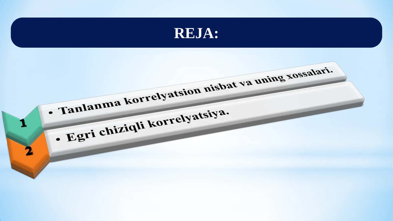 Chiziqsiz regressiya tenglamasi 2