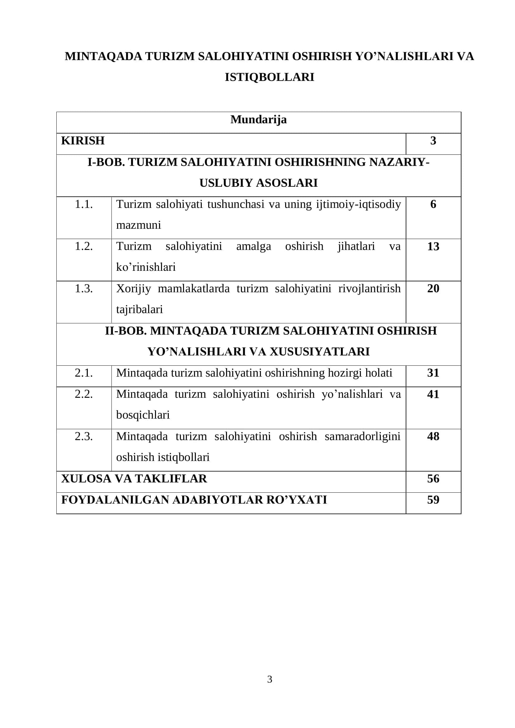 Turizm (xalqaro va ichki turizm) 2