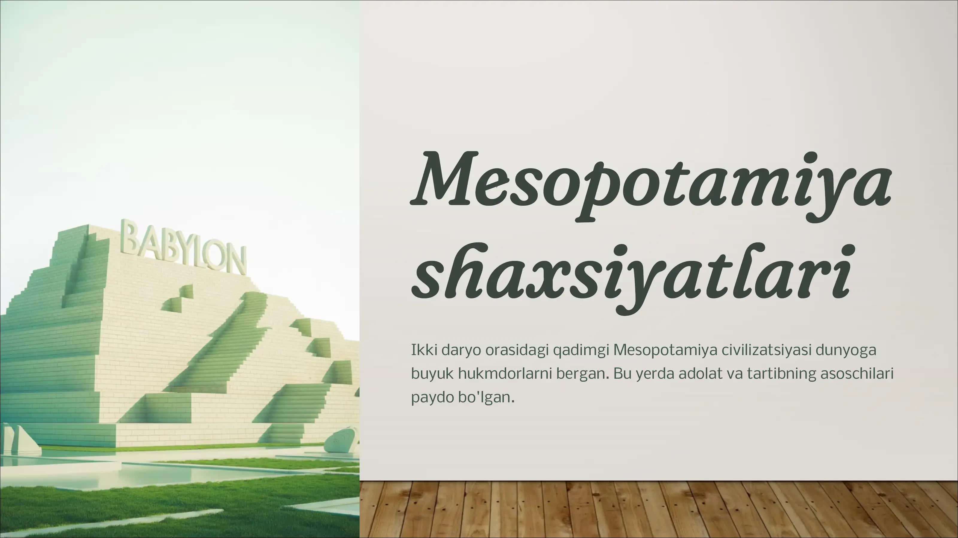 Qadimgi sivilizatsiyalarda shaxsiyatlar 2