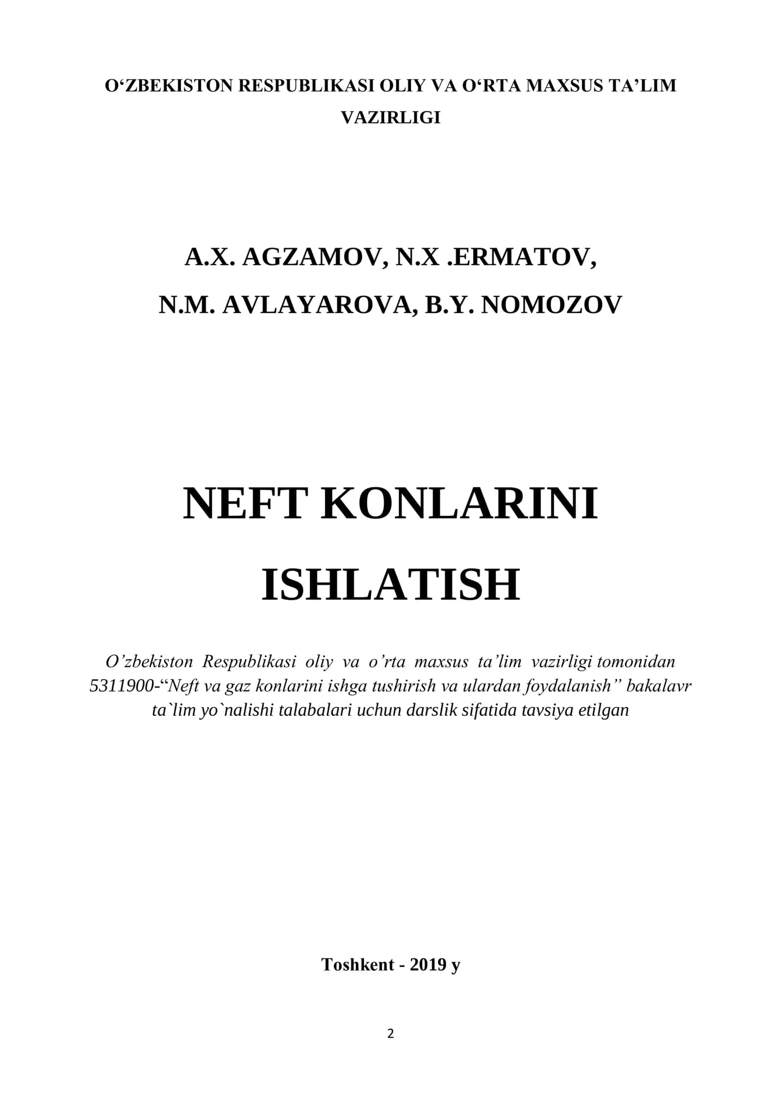 NEFT KONLARINI ISHLATISH 2
