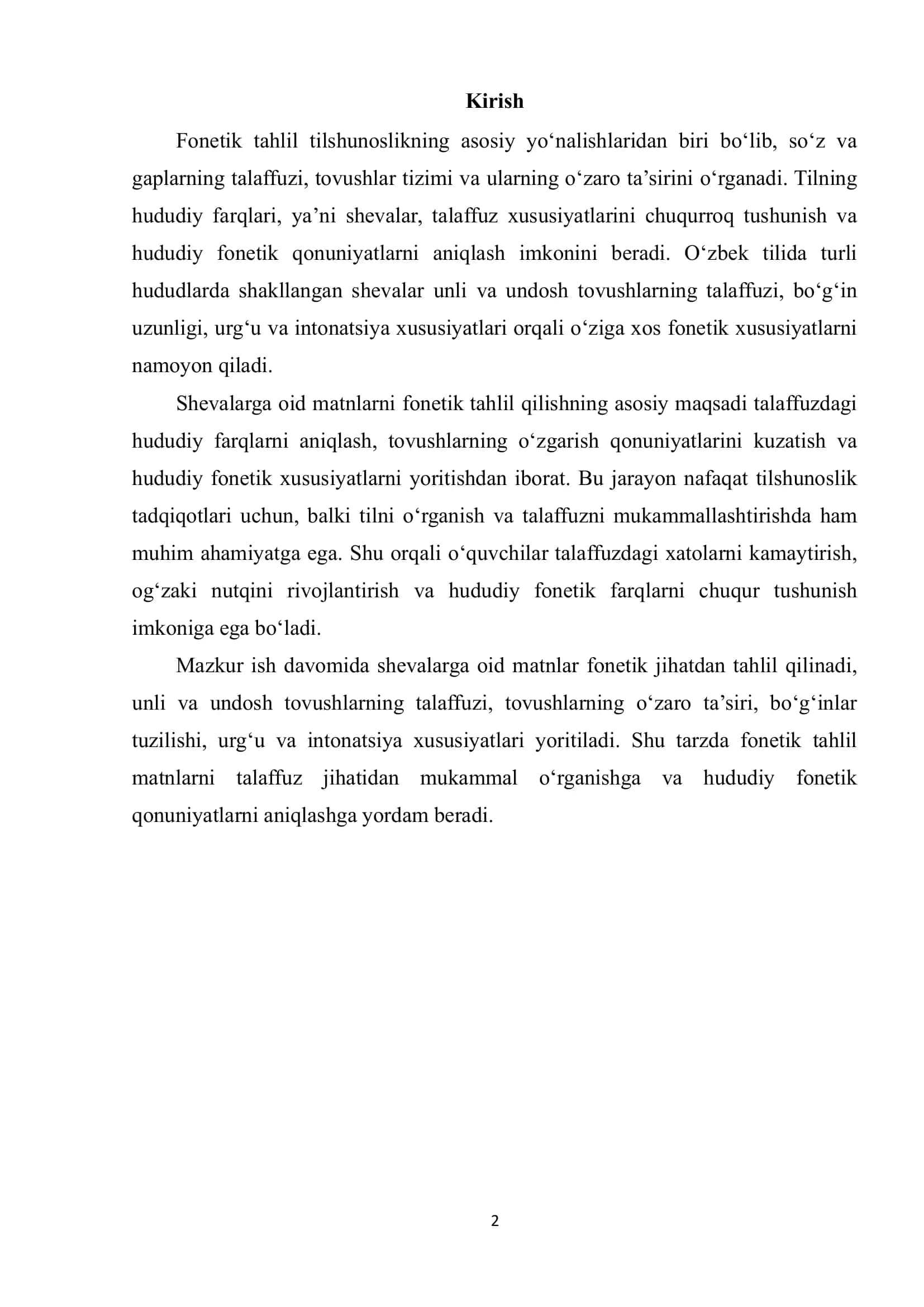 Fonetik tahlil 2