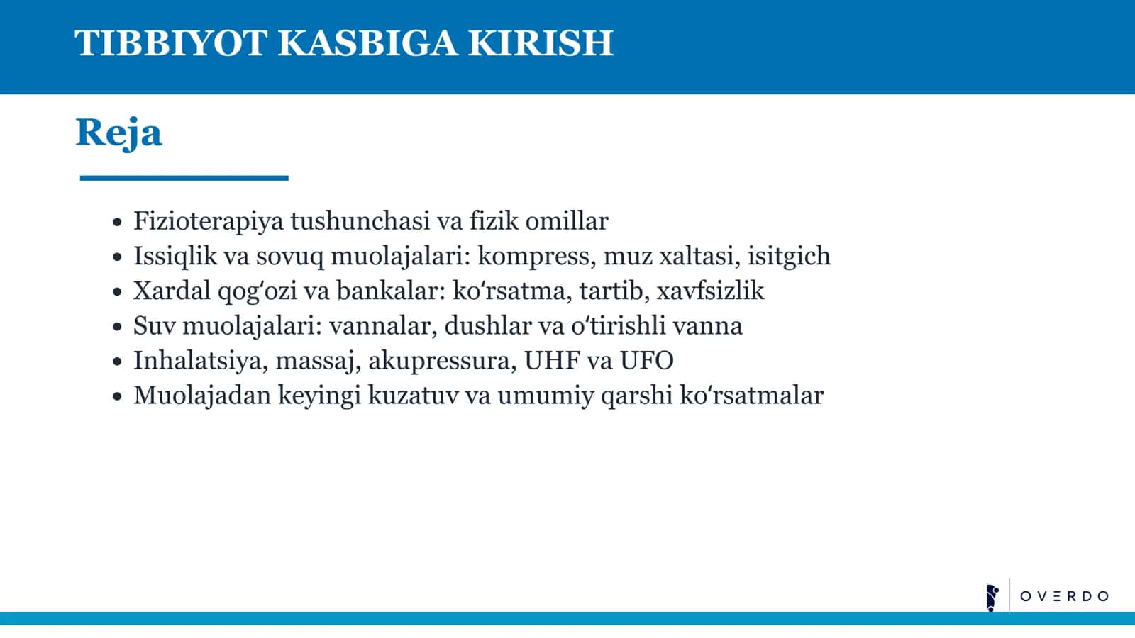 Fizioterapiya tushunchasi va fizik omillar 2