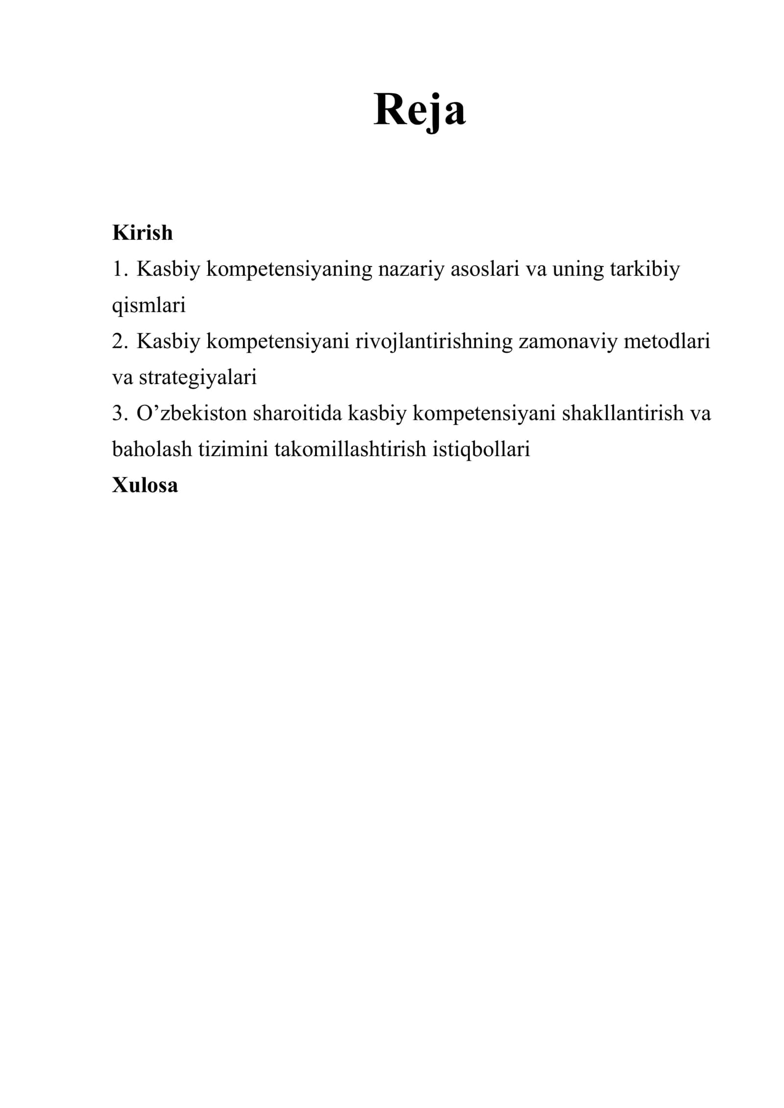Kasbiy kompetensiya va uni rivojlantirish yo’llari 2