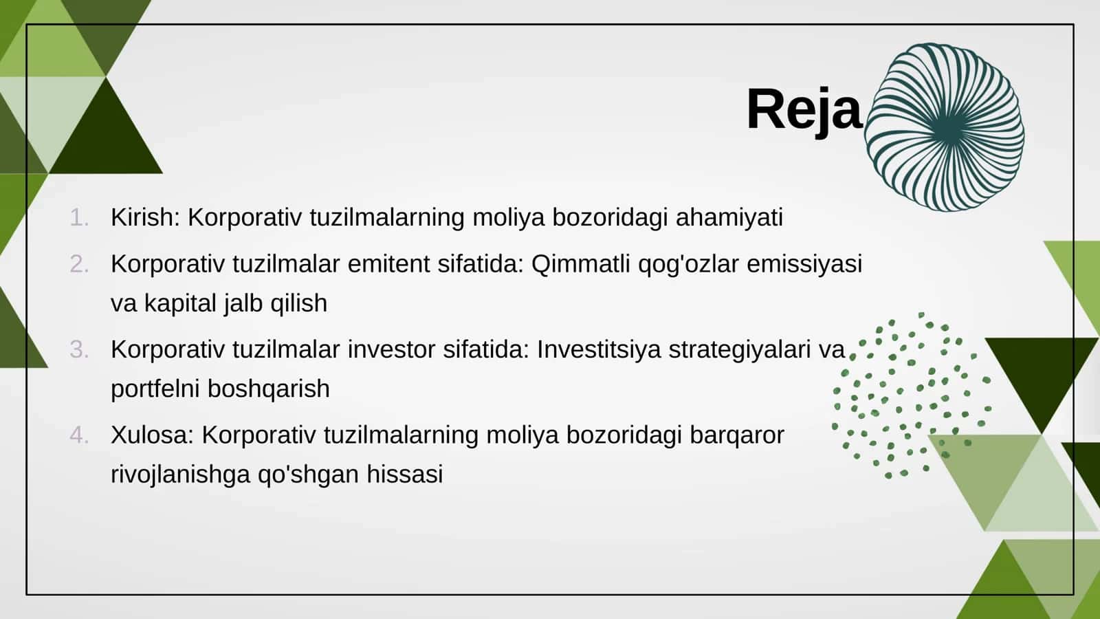 Korporativ Tuzilmalarning Moliya Bozoridagi Ahamiyati 2