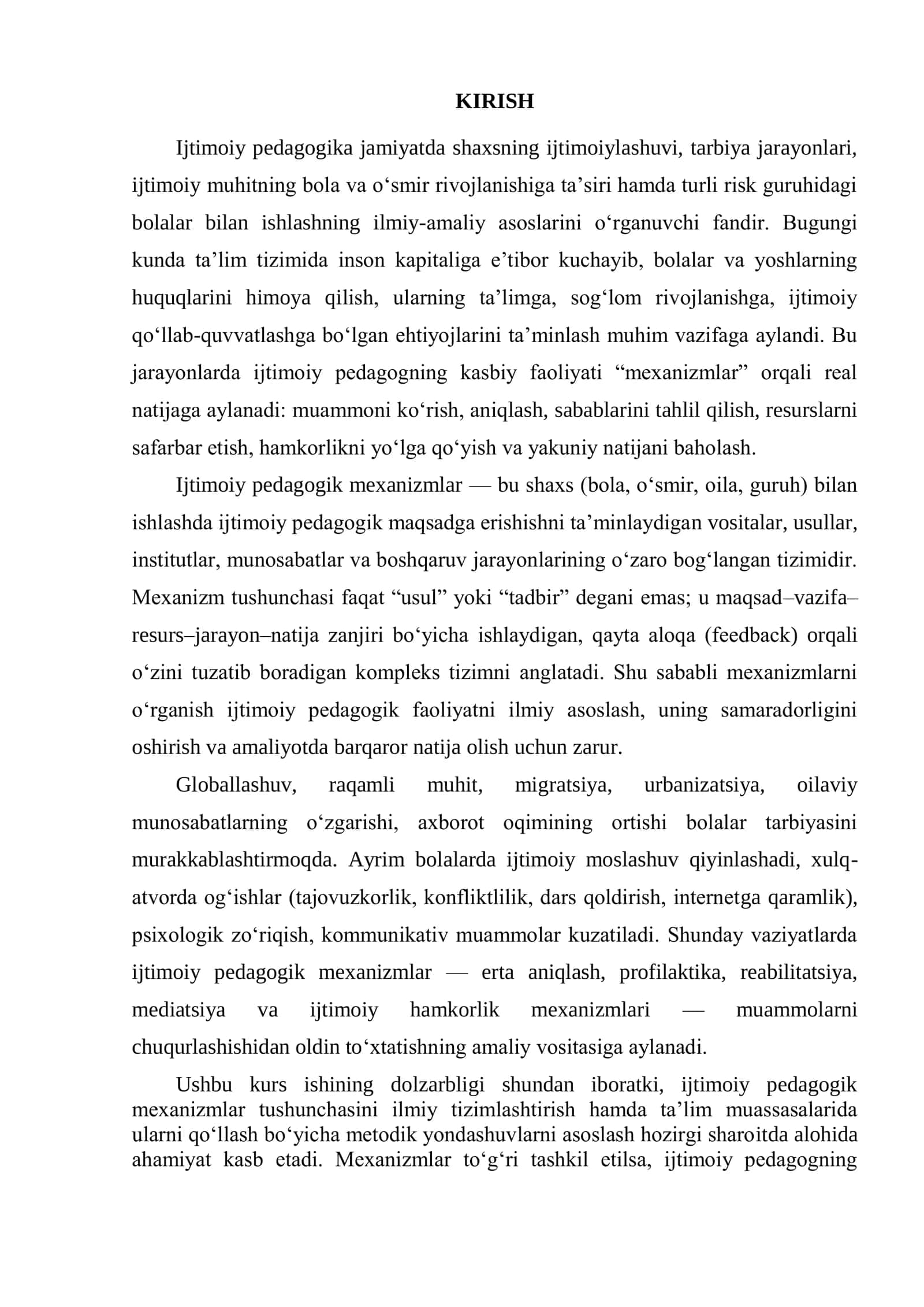 Ijtimoiy pedagogik mexanizmlar 2